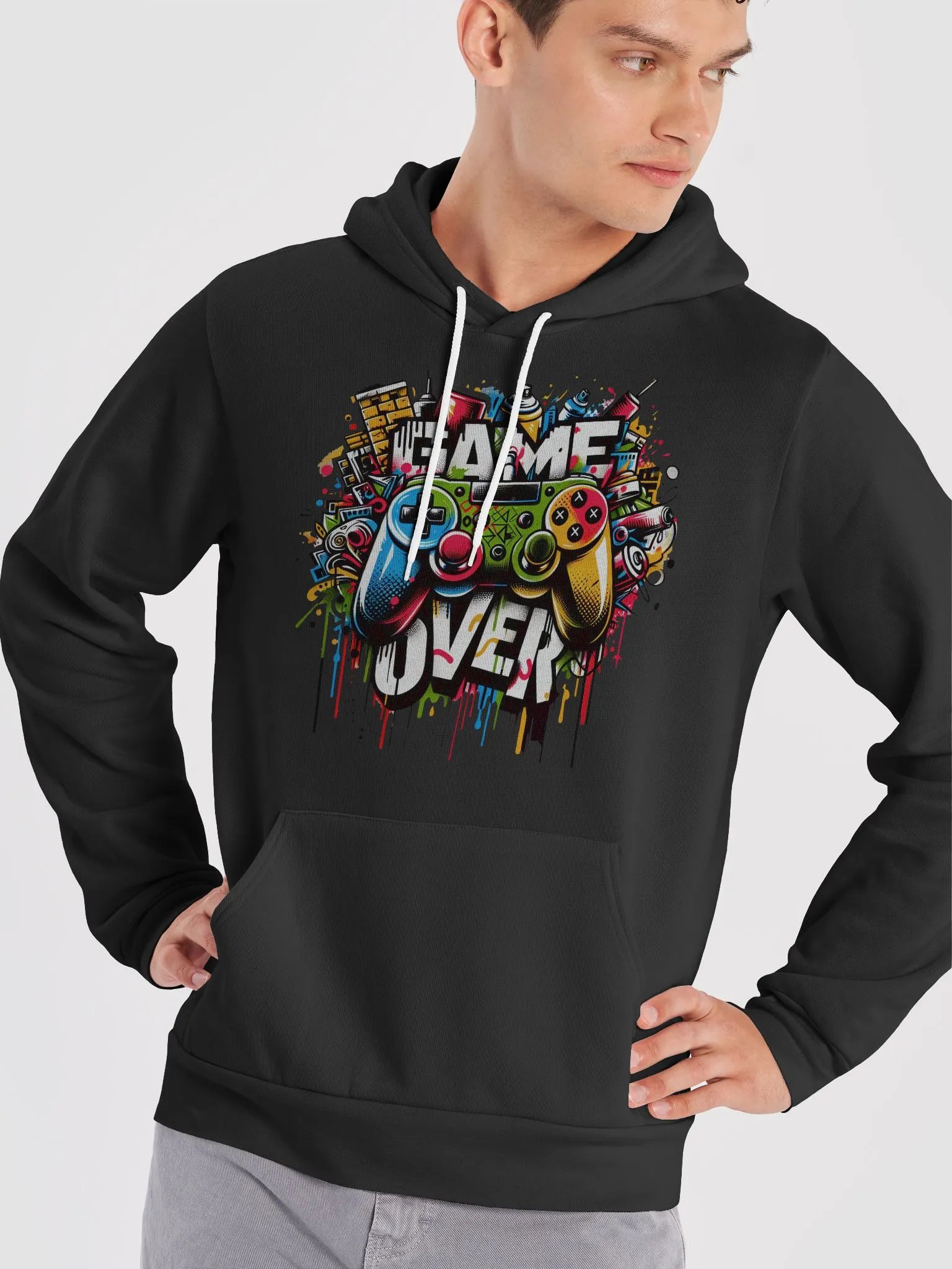 Game Over Grafitti Hoodie product image (1)