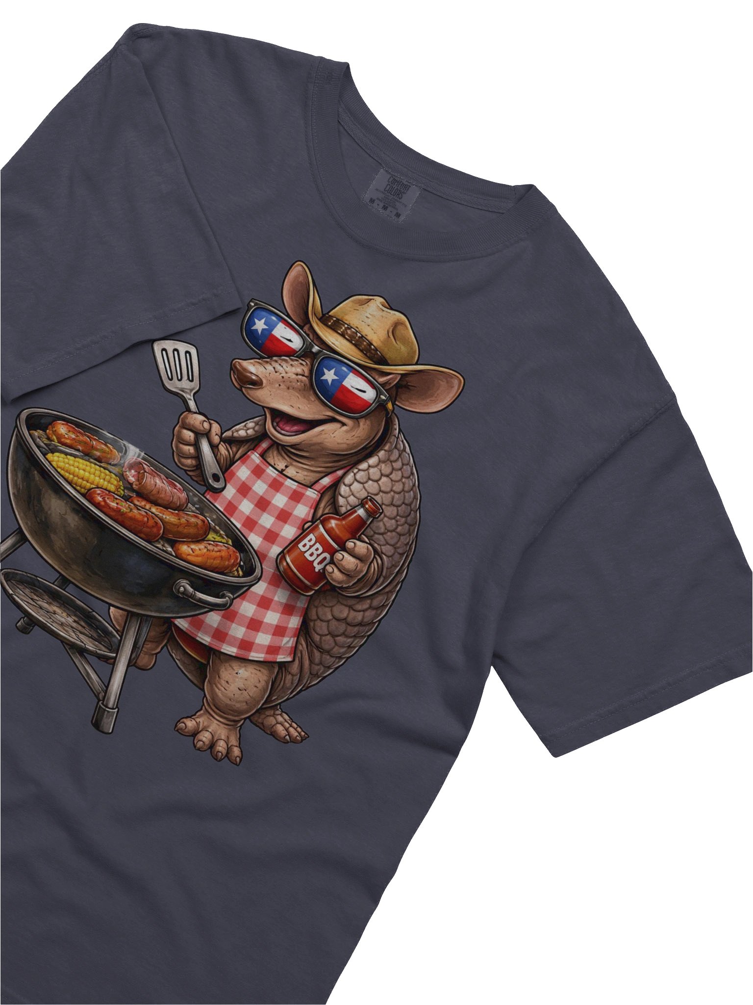 Texas Armadillo BBQ T Shirt product image (26)