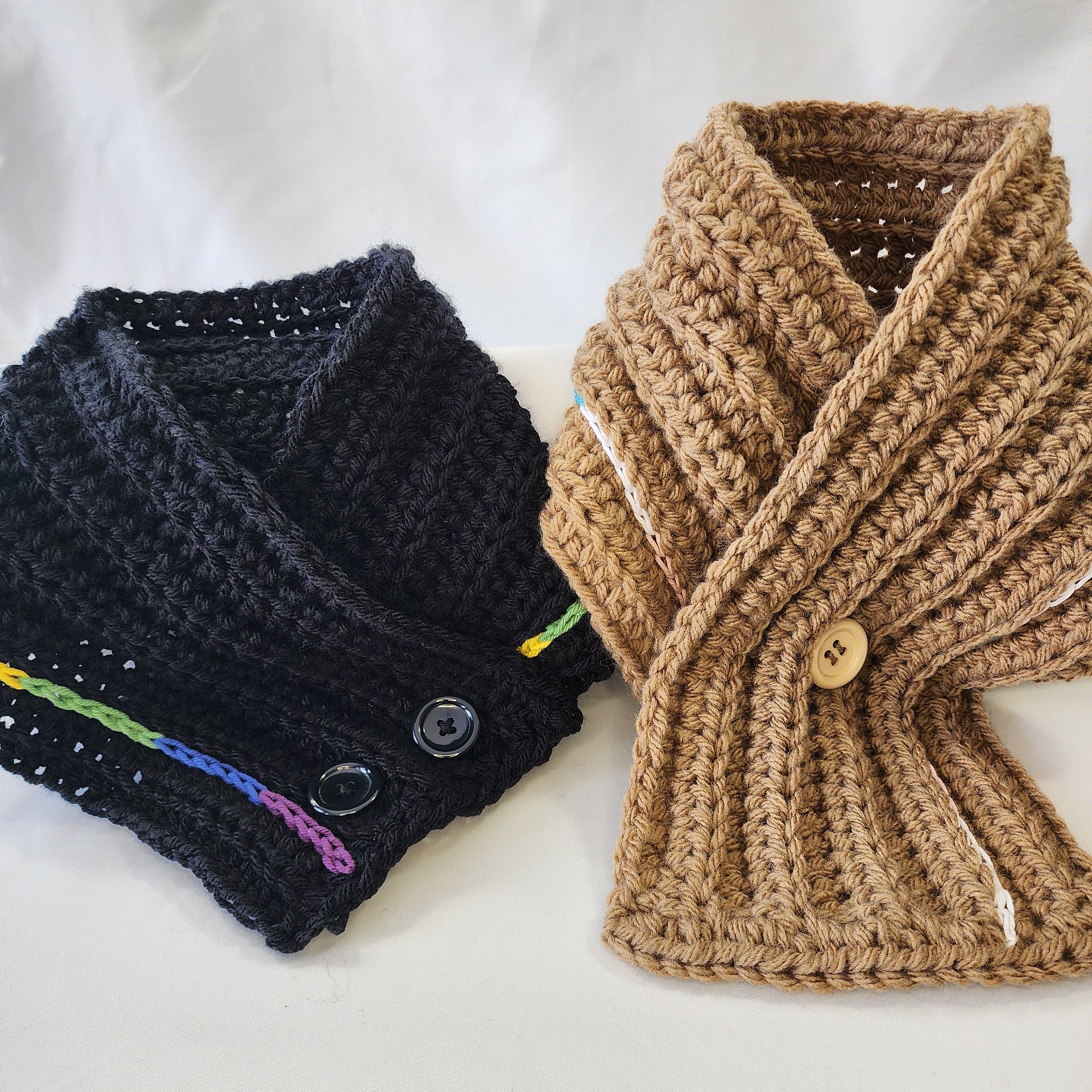 Crochet Cowl Scarf: Personalized Pride Colors, Acrylic Blend product image (1)
