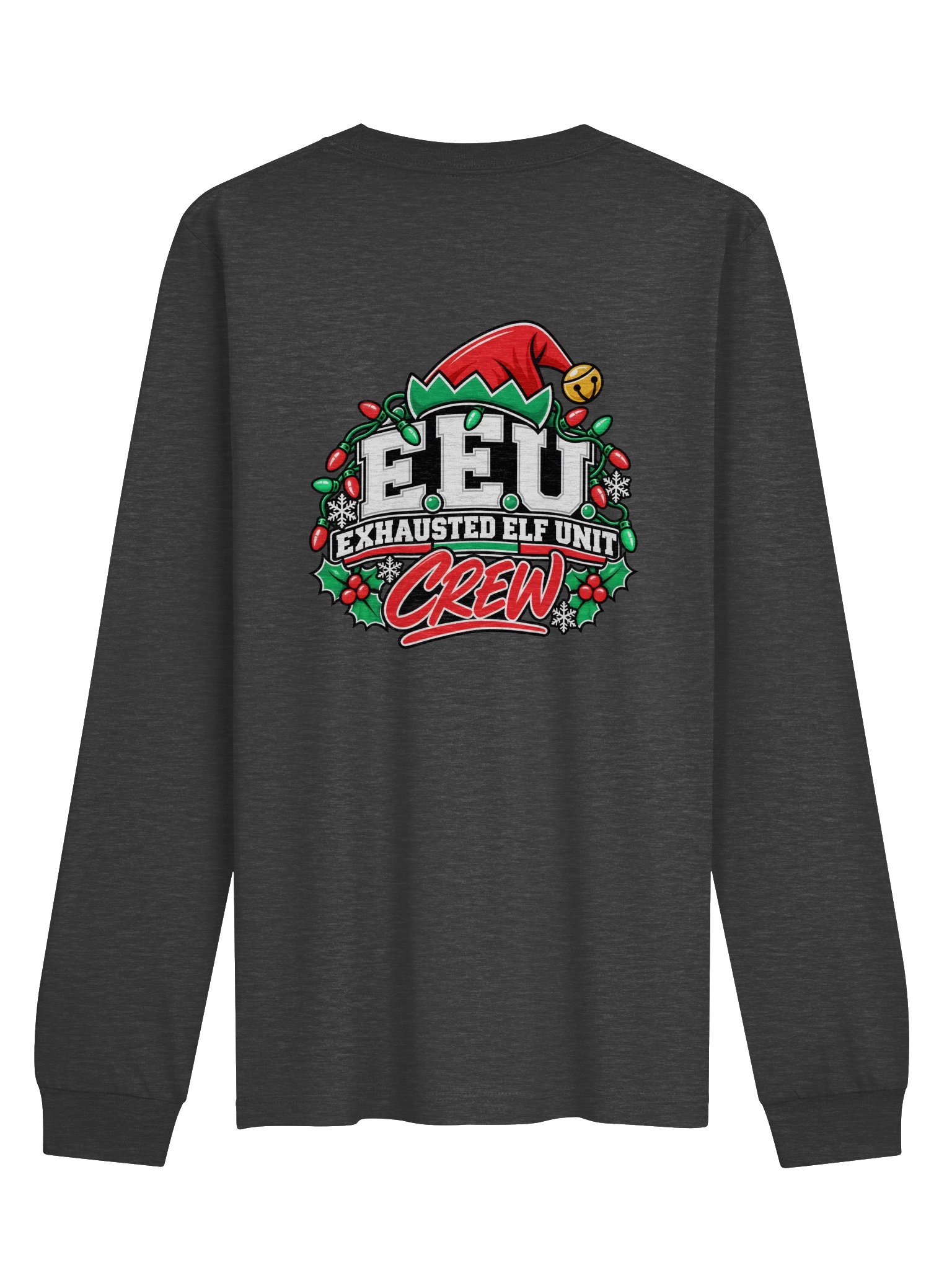 Exhausted Elf Unit Crew | Women's Long Sleeve Tee product image (2)