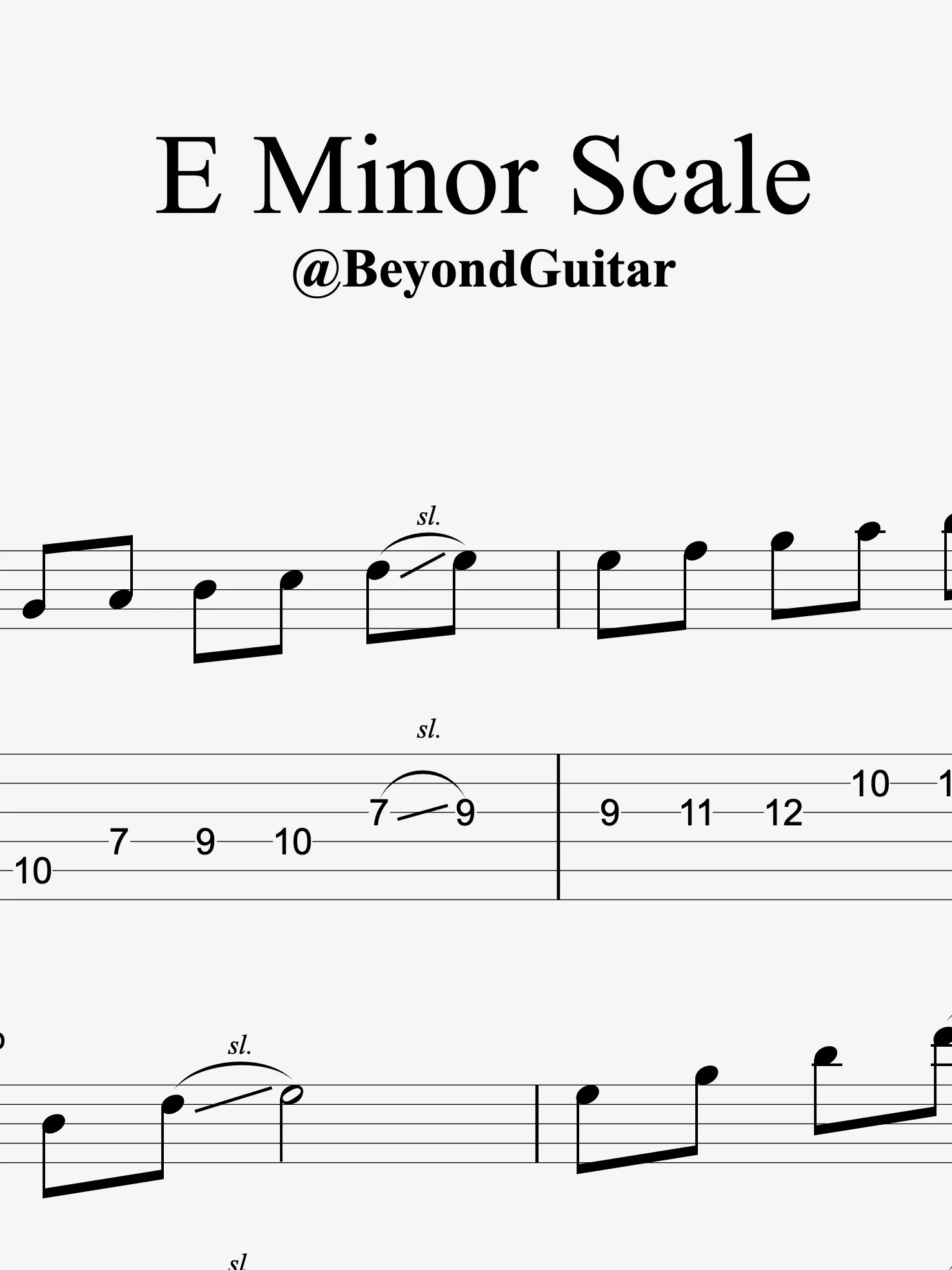E Minor Sacle product image (1)