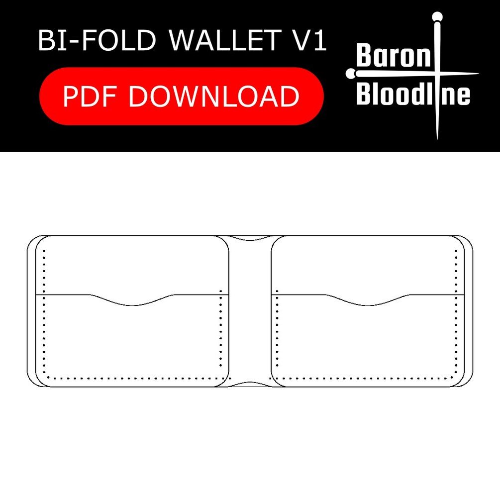 BI-FOLD WALLET V1 | EASY PATTERN (PDF Template) product image (1)