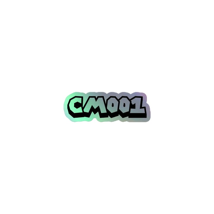 CM001 Logo Text Holographic Sticker product image (1)