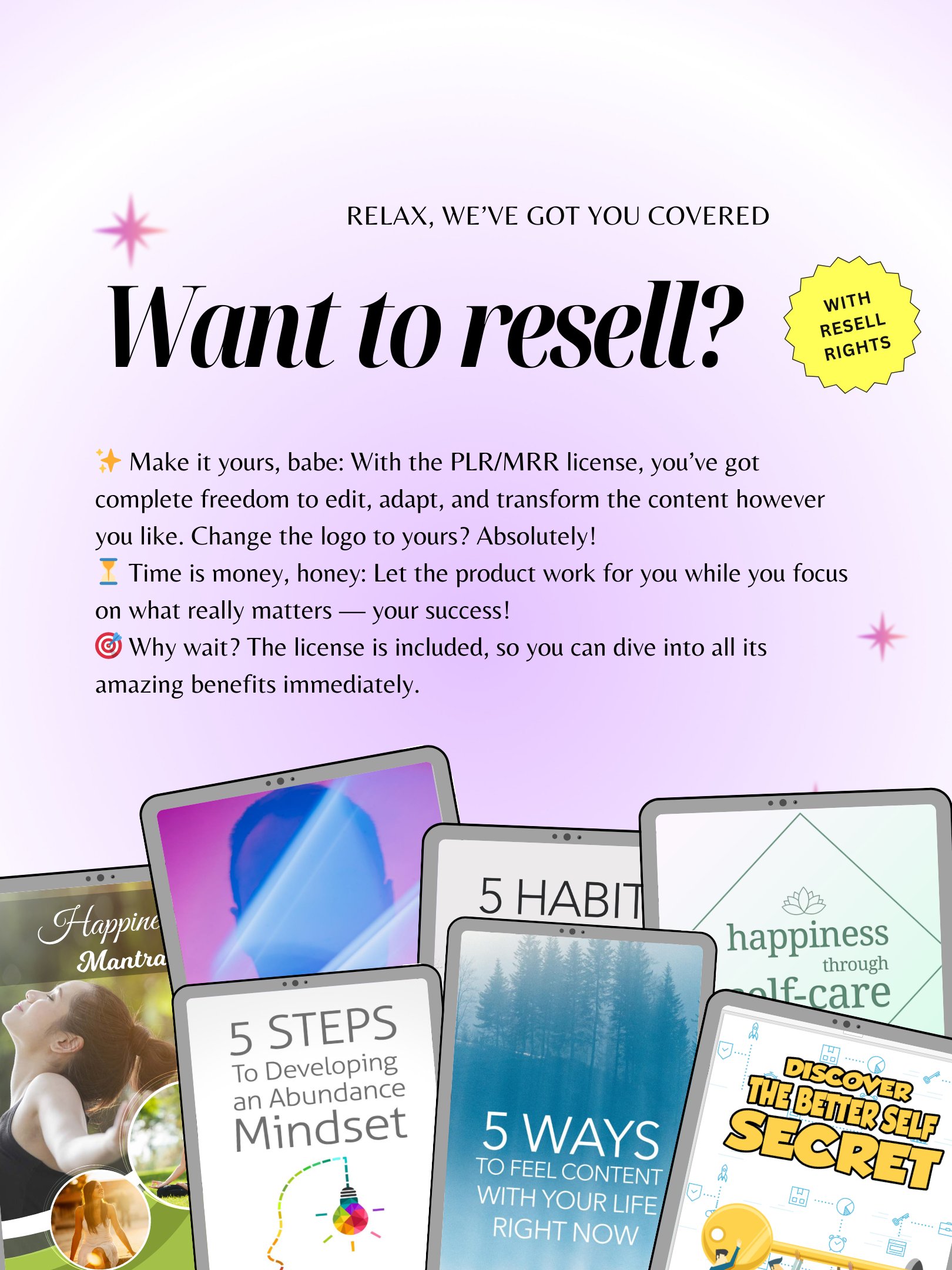 Self Improvement Bundle 750 Digital Books With Resell Rights product image (4)