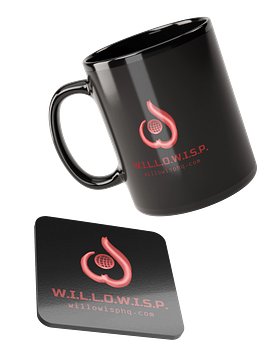 Intern Mug and Coaster (black)