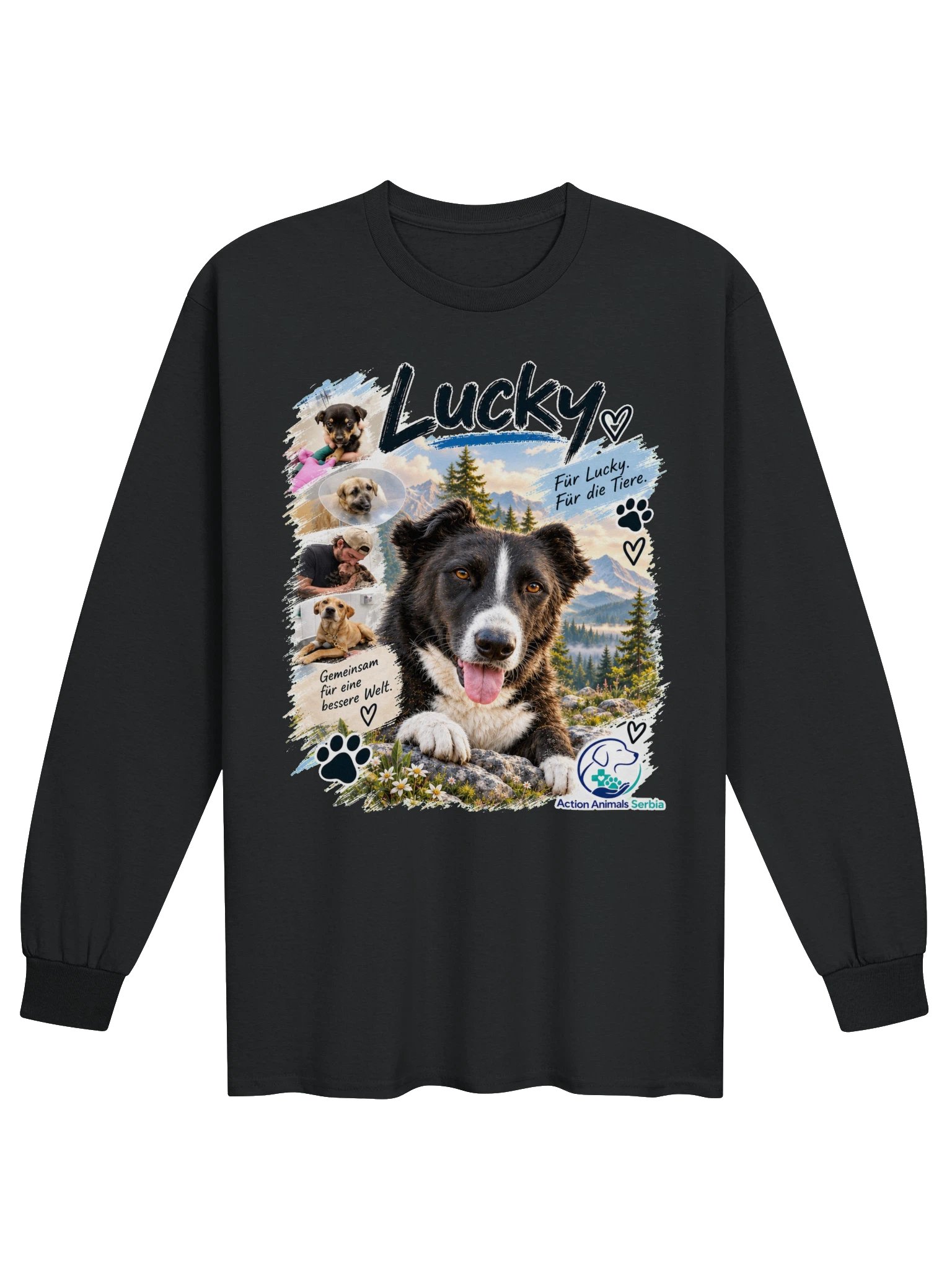 Lucky – Für Lucky. Für die Tiere. Rescue Long Sleeve product image (1)