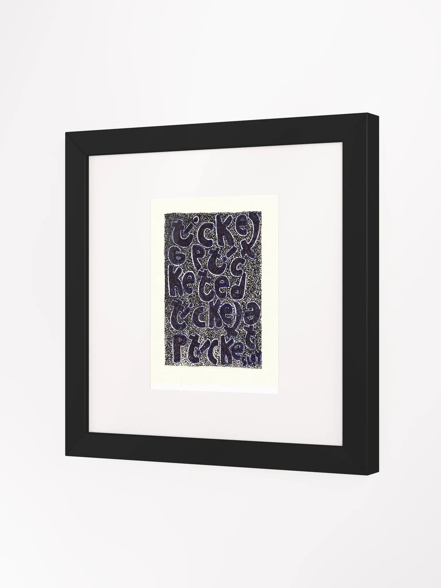 ticketed Panel Card Print Framed product image (4)