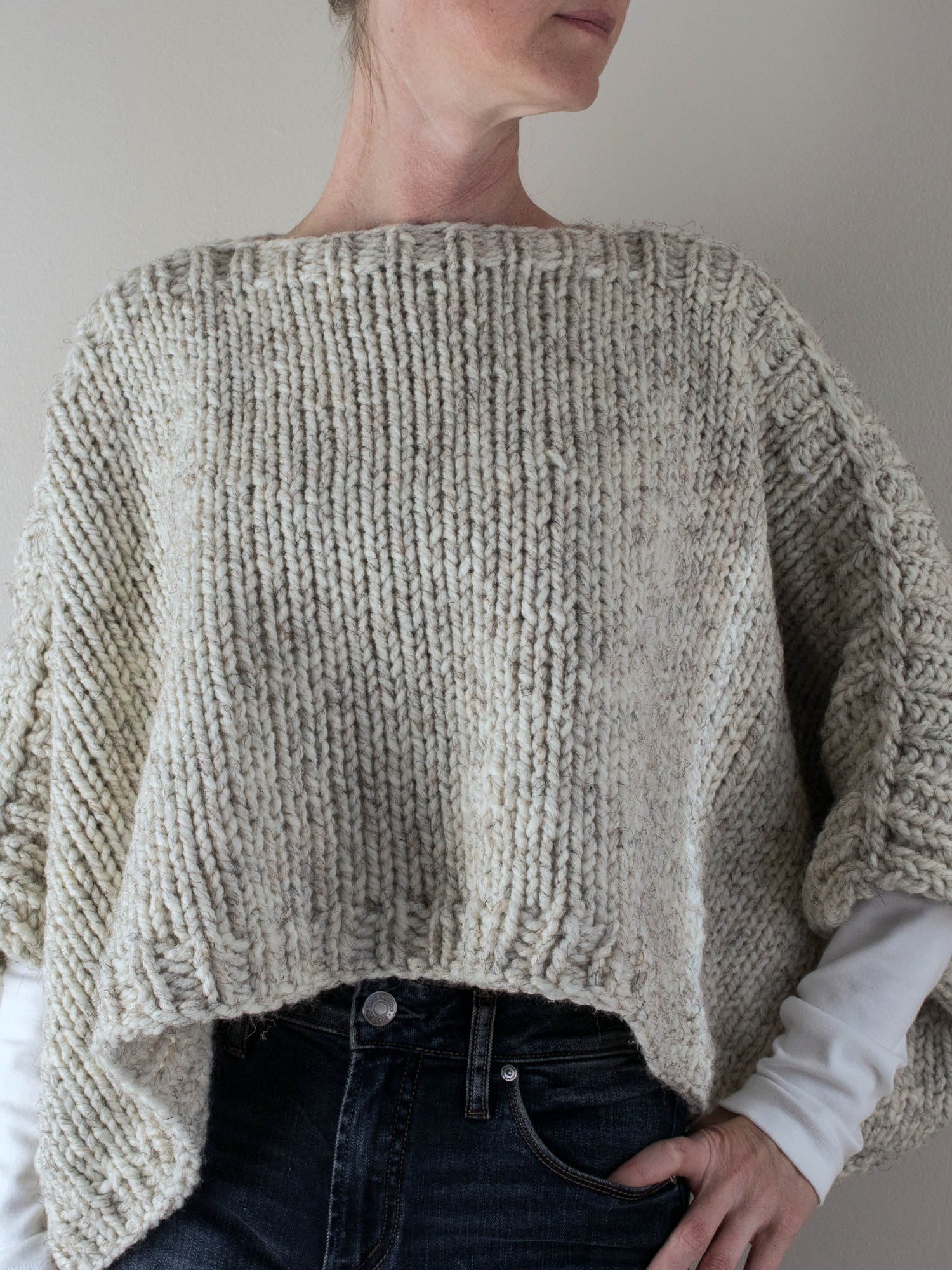 How to Knit a Chunky Poncho Sweater - On the Go Chunky product image (3)