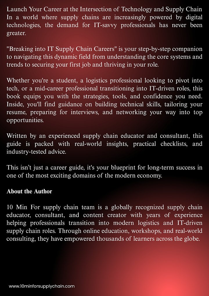 Breaking into IT Supply Chain Careers: Your Guide to Success product image (2)