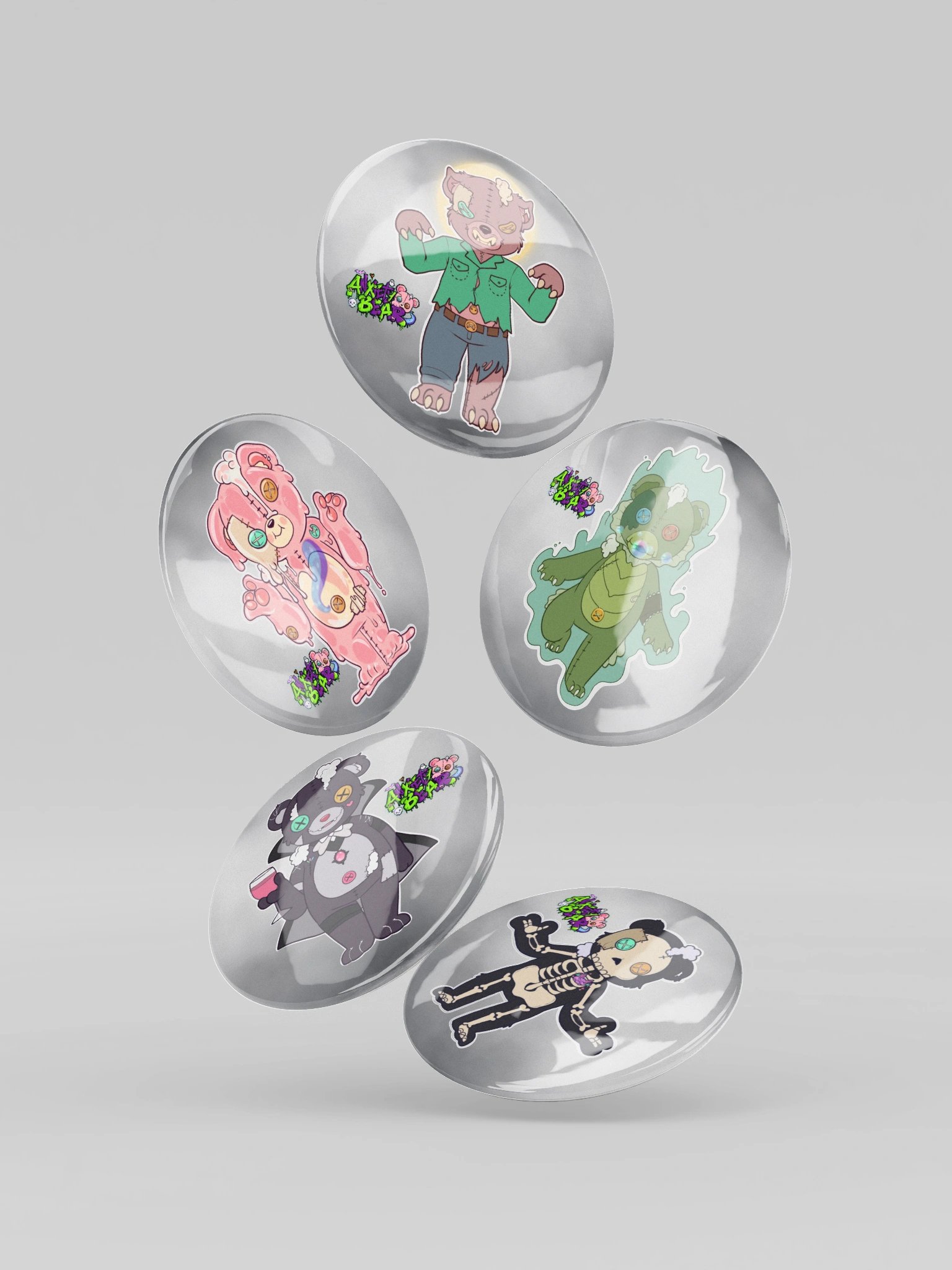 Anxiety Bear Spooky pins 3 product image (2)