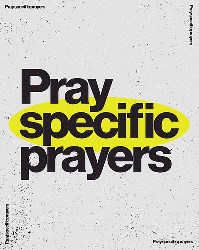 Pray specific prayers.
Trust God with the outcome.

Faith isn’t just believing God can.
It’s believing He’s working even when...