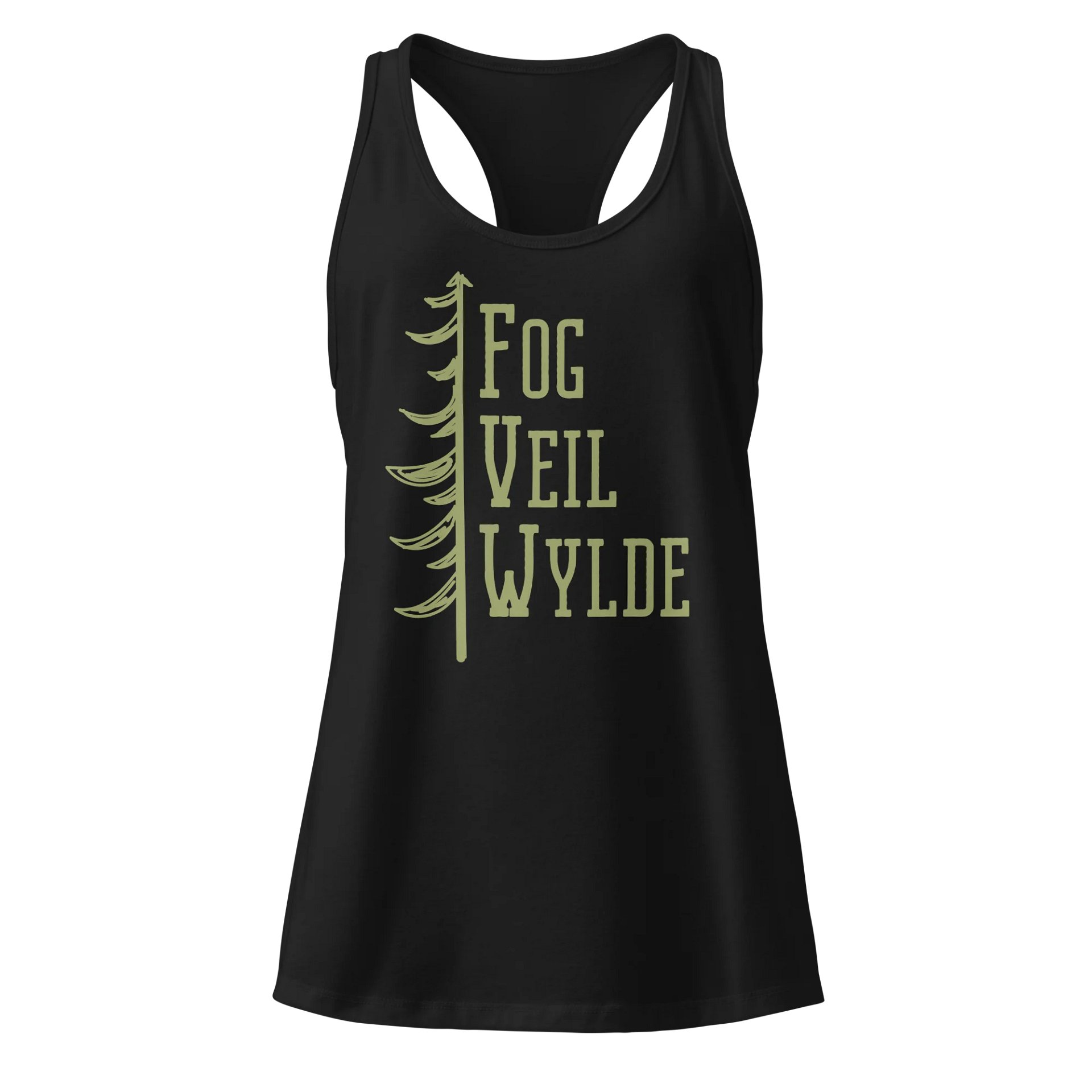 Timber Logo in Green | Ladies | Racerback Tank product image (1)