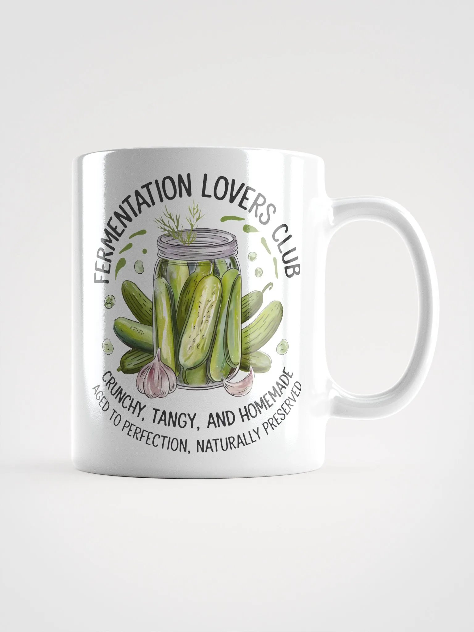 Fermentation Lovers Club White Glossy Mug product image (1)