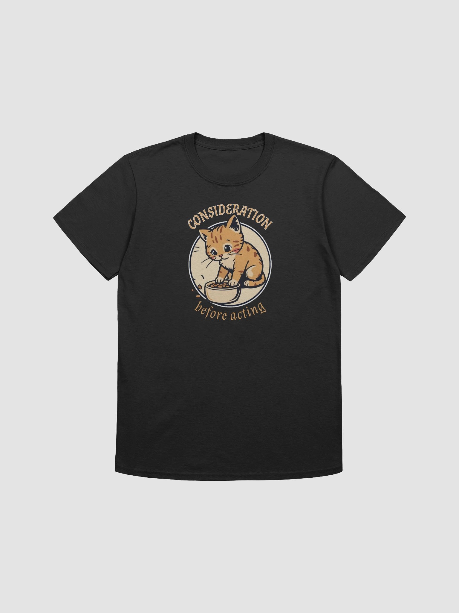 Consideration Before Acting Cat Lovers AA Recovery T-Shirt product image (3)