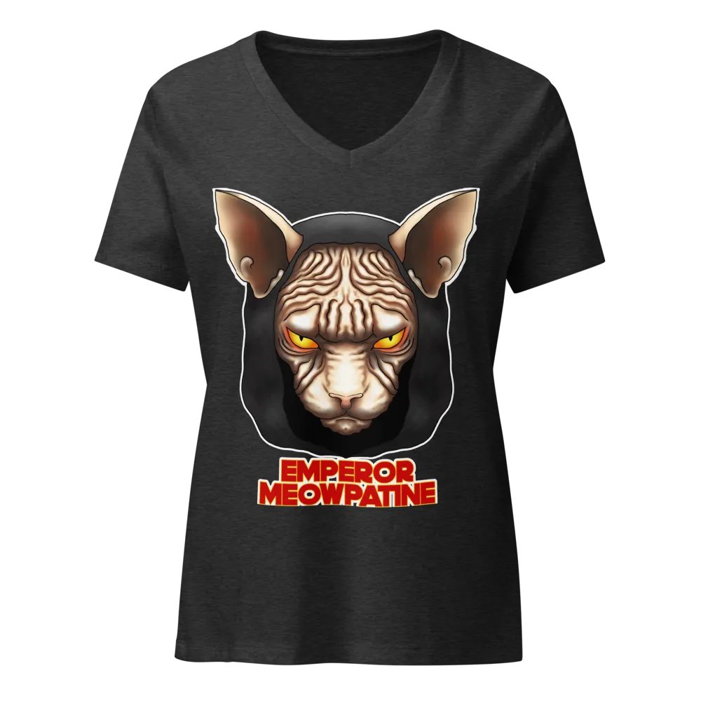 Emperor Meowpatine V Neck product image (3)