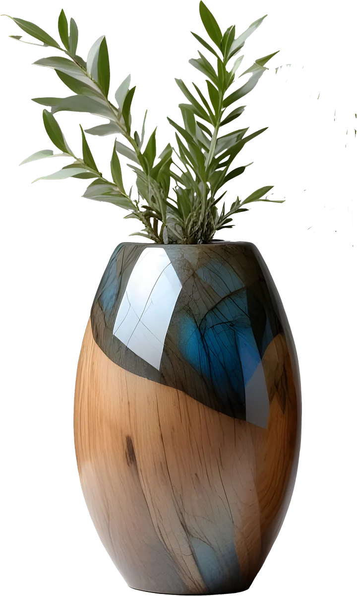 Rustic Elegance – Artisan Vase PNG product image (1)