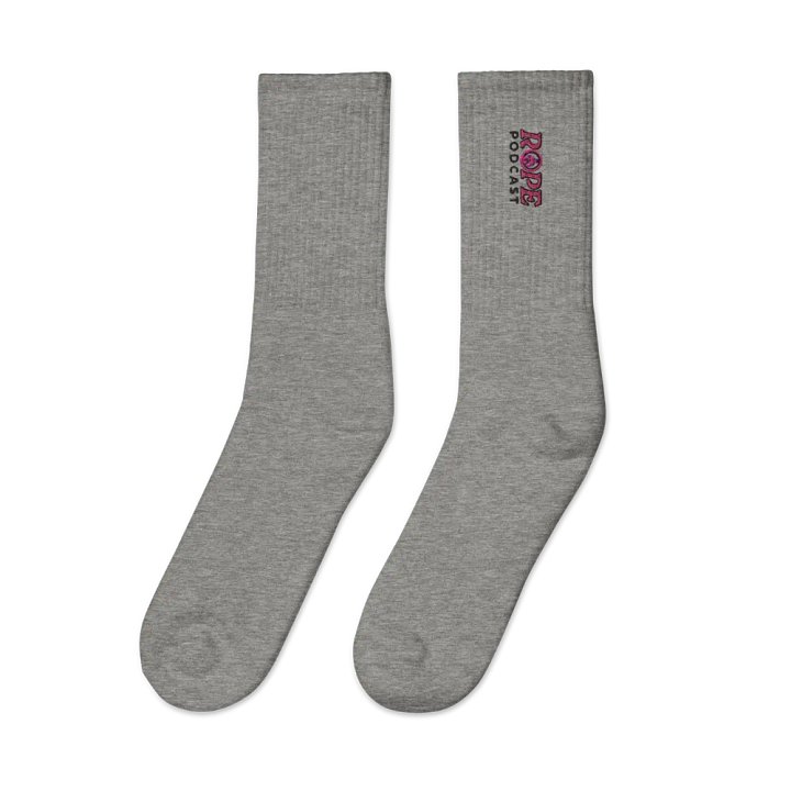 Rope Podcast Logo Embroidered Socks product image (2)