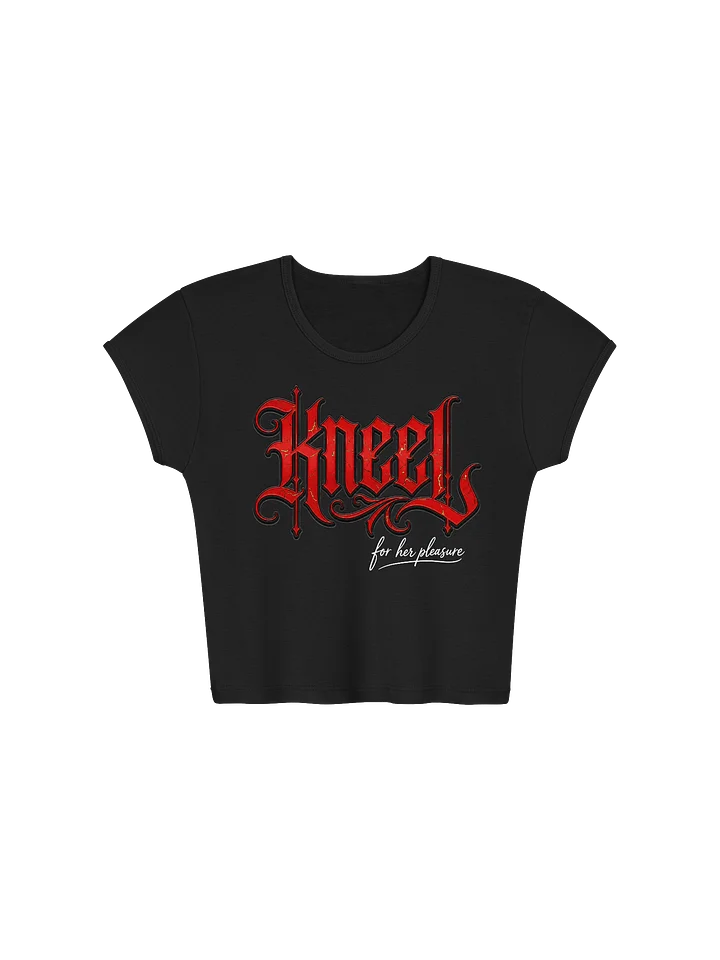 Kneel – For Her Pleasure | Damen Baby Tee Crop Top product image (2)