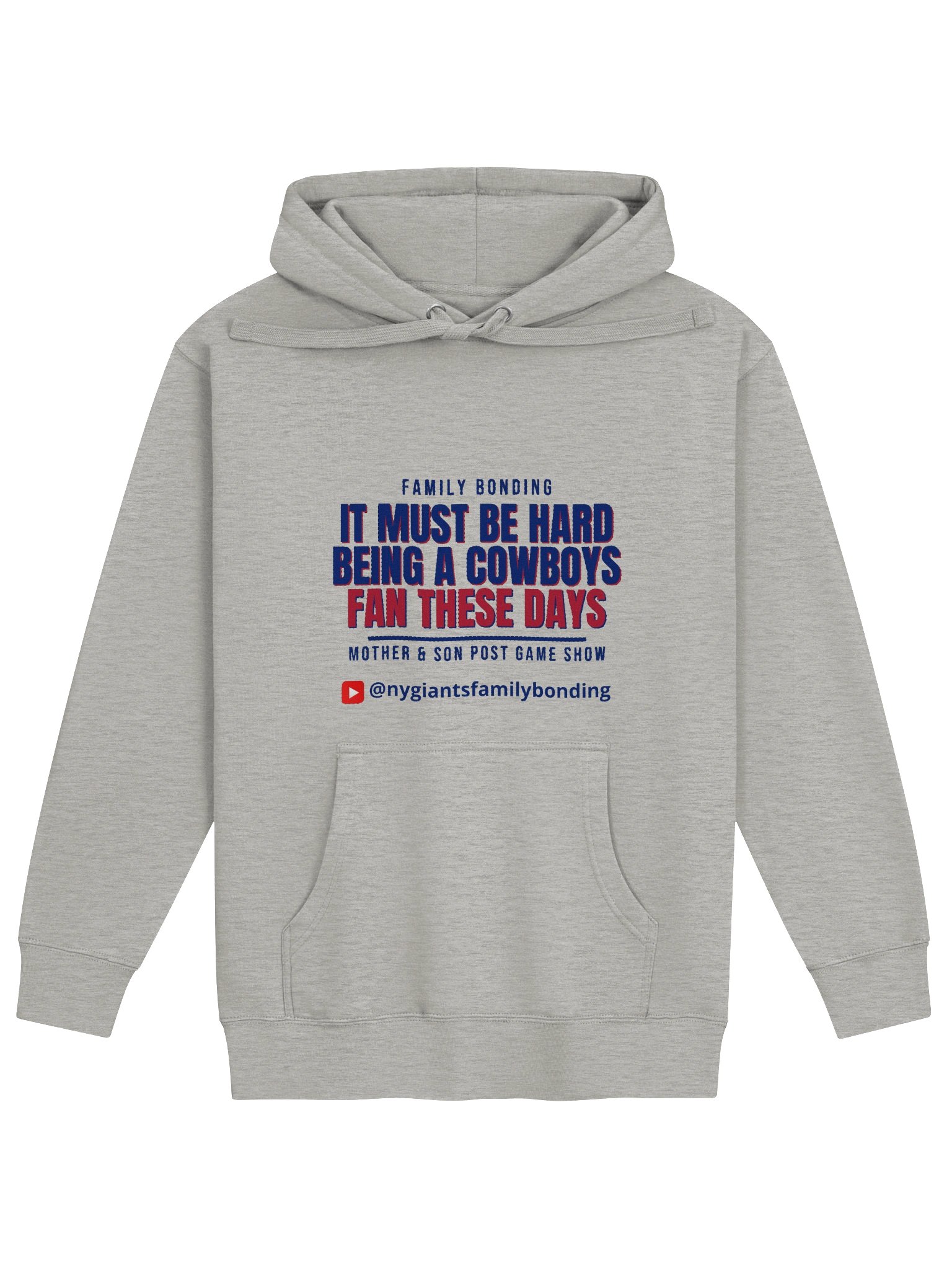 2026 Cowboys Hater - It Must Be Hard Being a Cowboys Fan These Days- Family Bonding Premium Super Fan Light Color Hoodie product image (3)