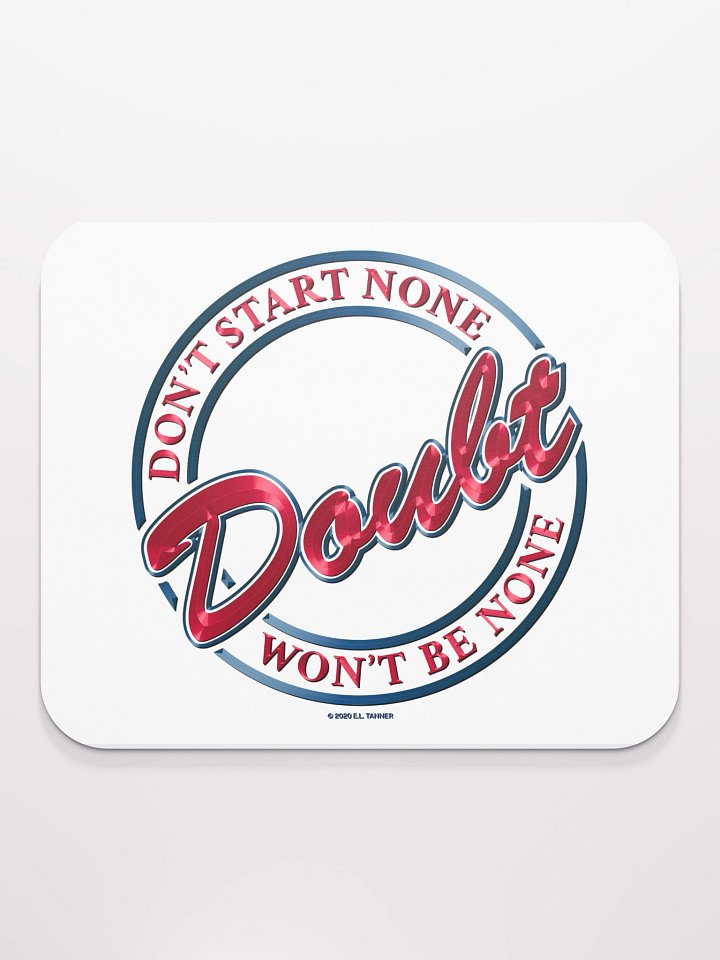Doubt V1, Red Mouse Pad BV product image (2)