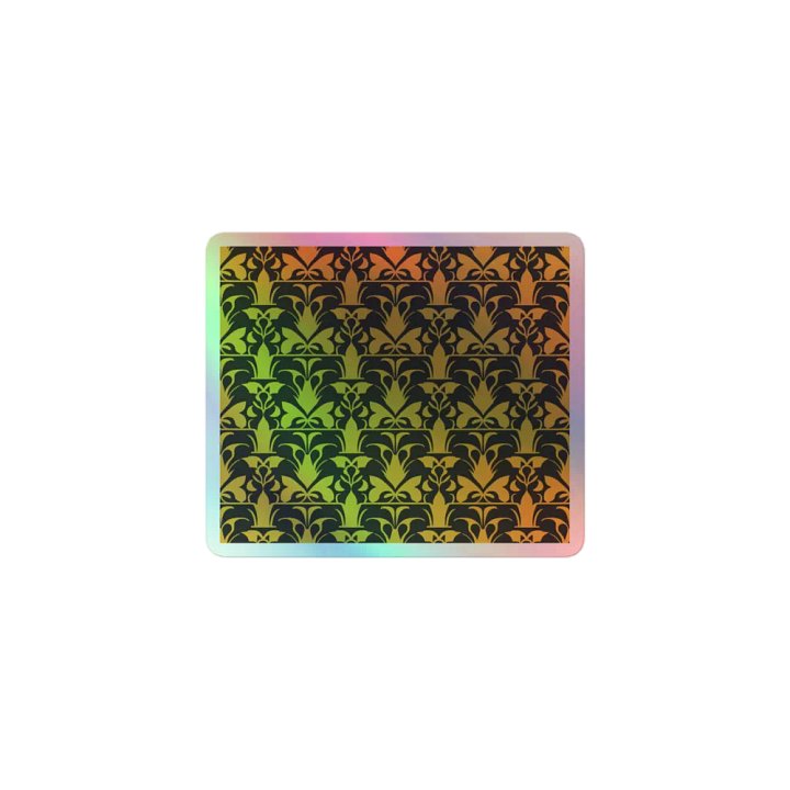 Exclusive Holographic Floral Sticker | Premium Kiss-Cut Vinyl | Perfect for Laptops, Cars & More product image (1)