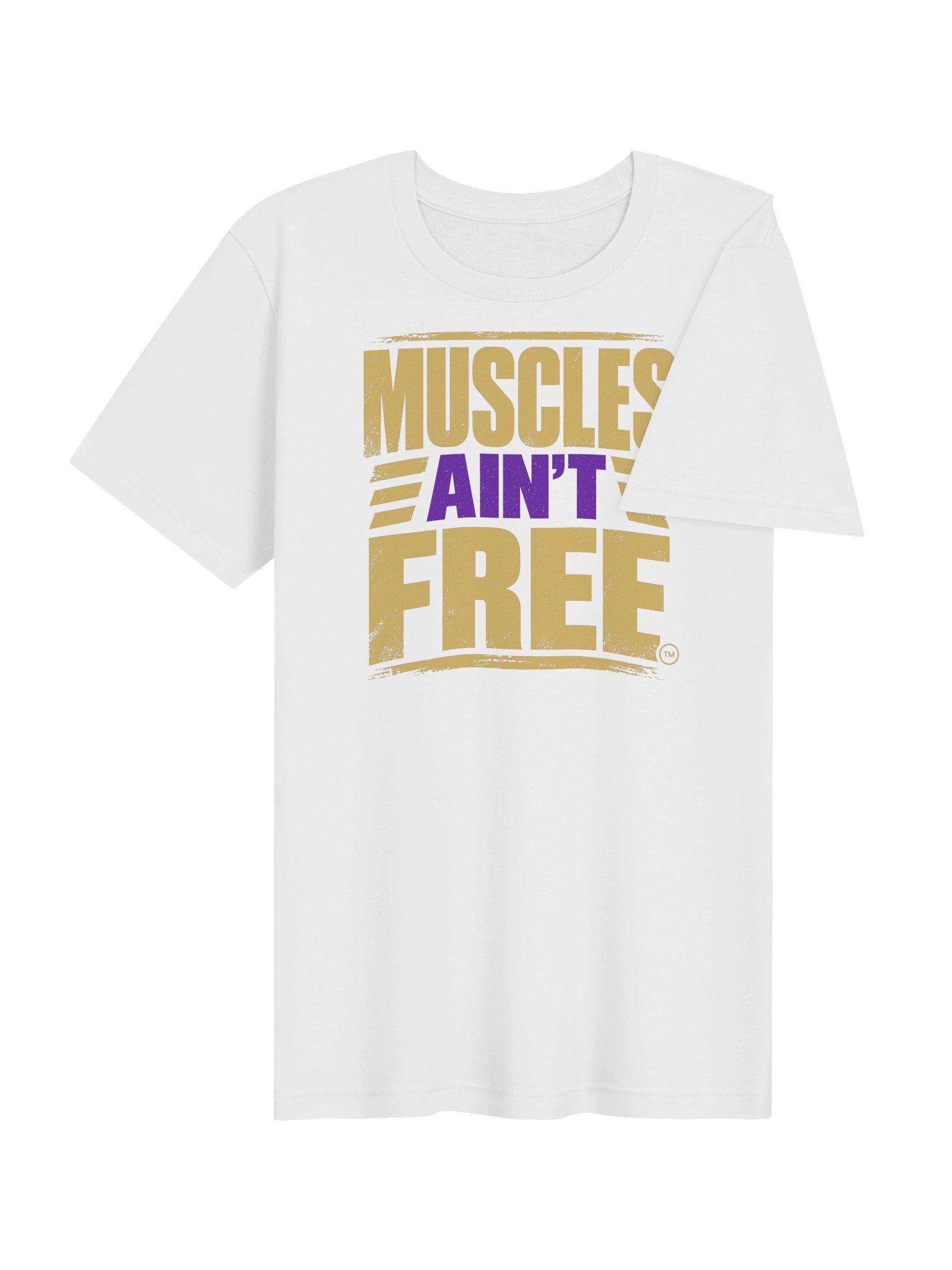 The "Muscles Ain't Free" Royal Ultra-Soft Premium Tee product image (4)