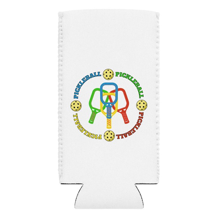 Pickleball Four Circle Colors Paradise Can Cooler product image (1)