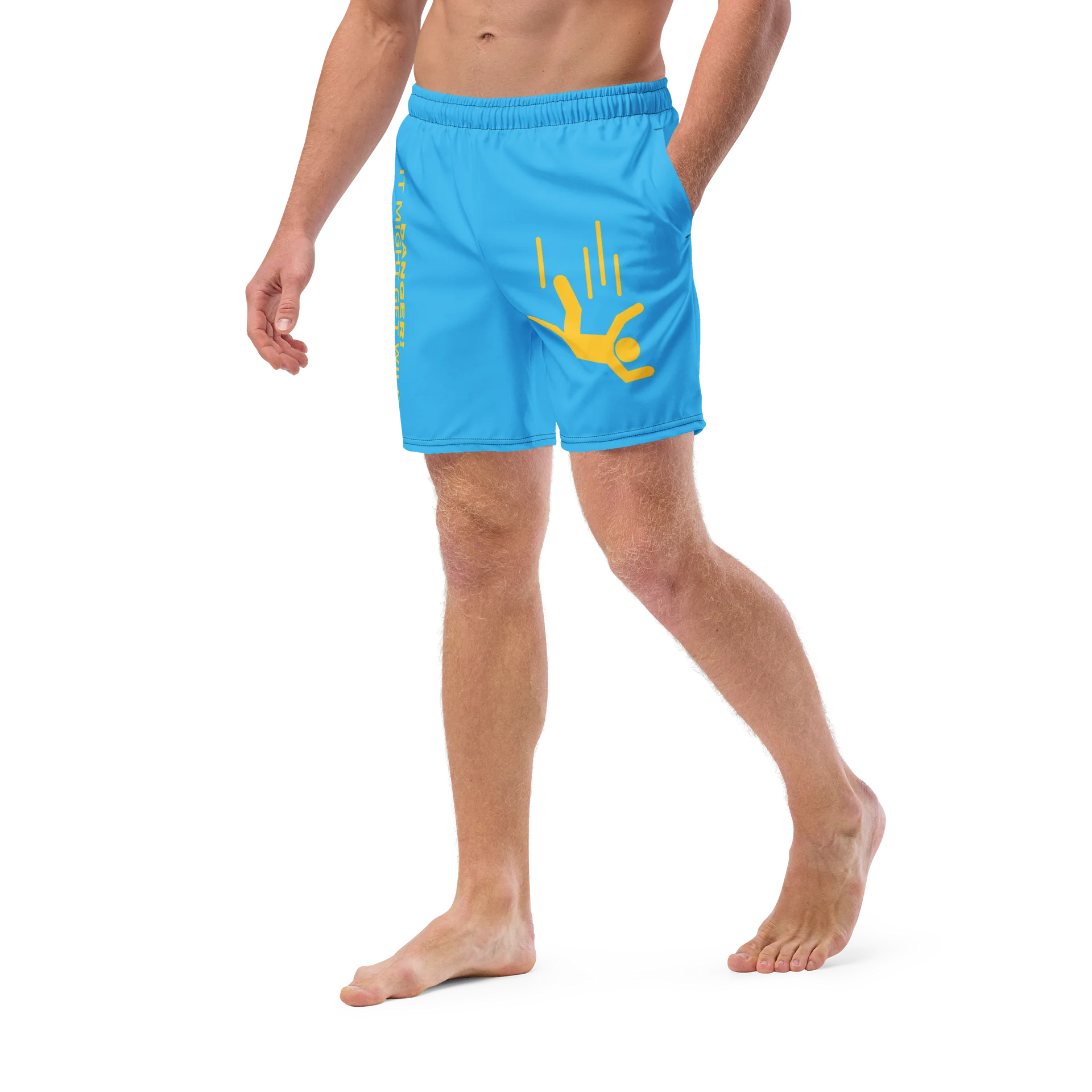 DANGER! - Blue/Yellow Swim Trunks product image (5)