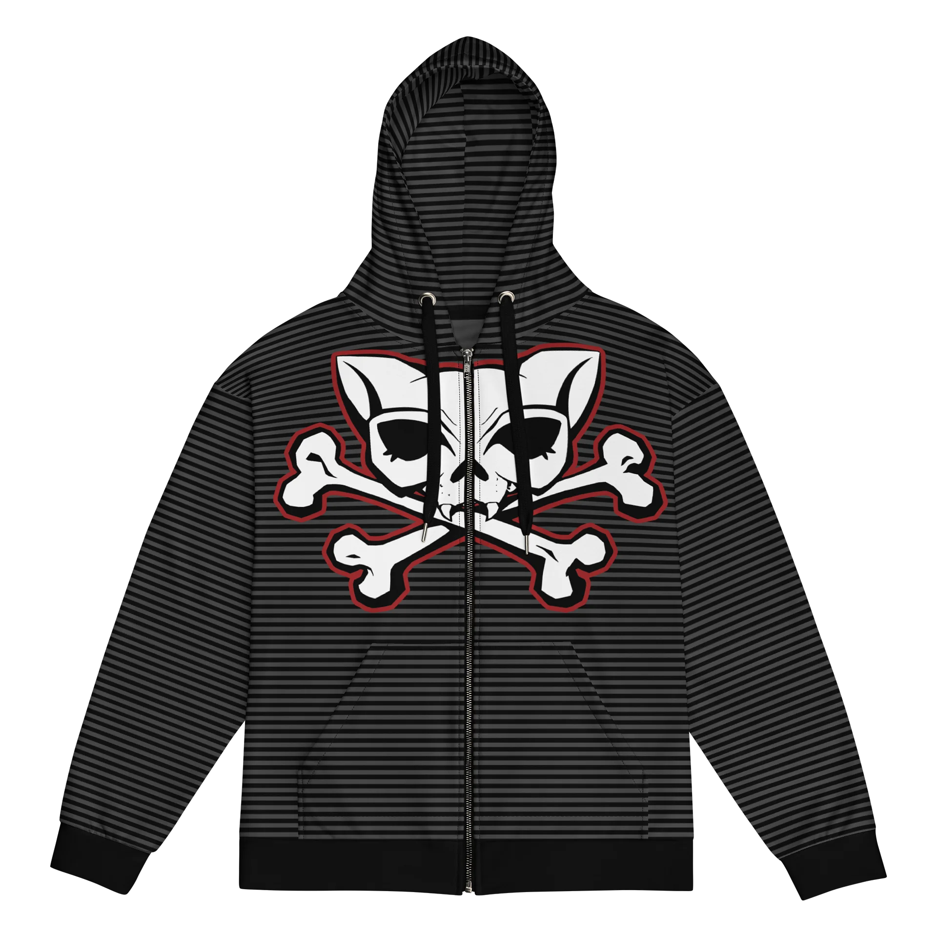 Blaque Redline Kat Skull Stripped Hoodie product image (1)