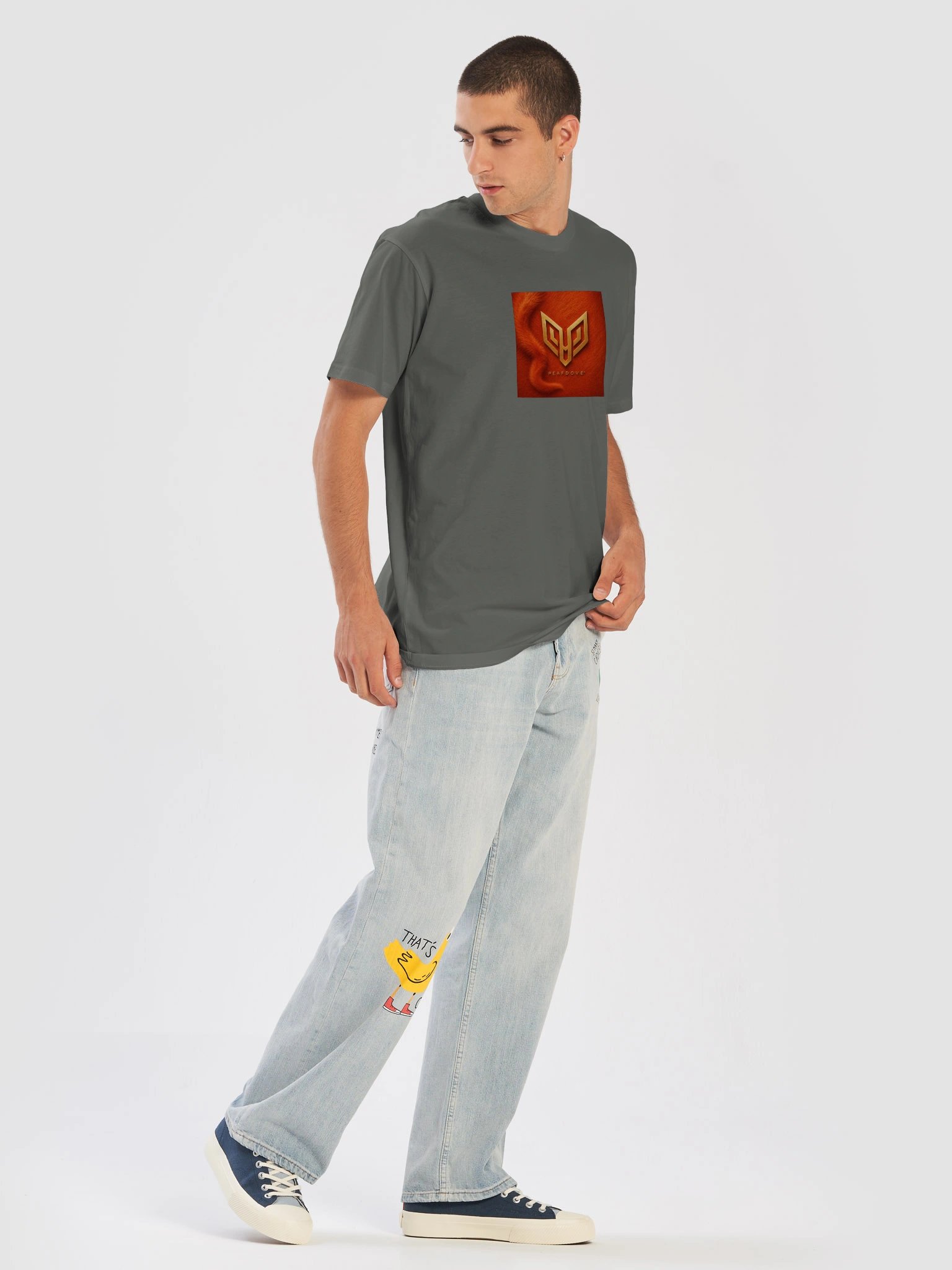 PEAFDOVE® TAIL — Grey Ember Signature Shirt product image (7)