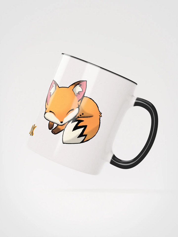Sleepy Fox Ceramic Mug with Color Inside product image (2)