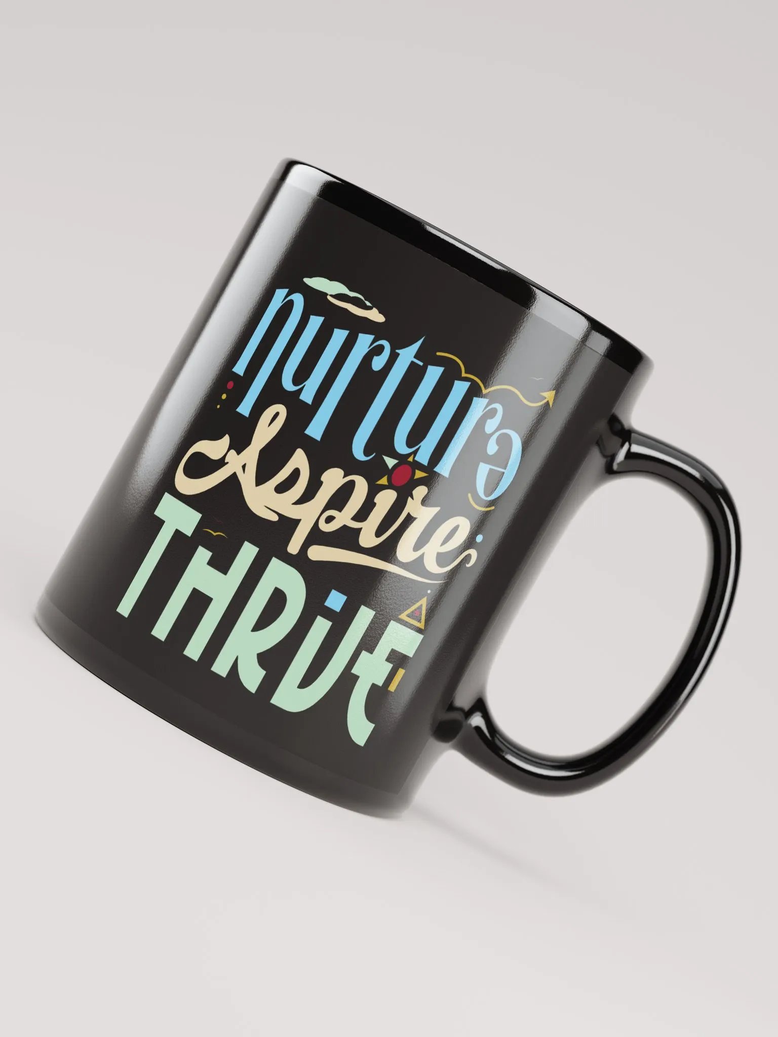 "Nurture Aspire Thrive" Inspirational Mug product image (3)