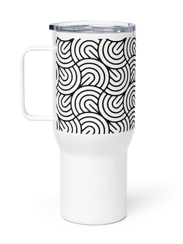 Monochrome Maze 25oz Travel Mug product image (1)