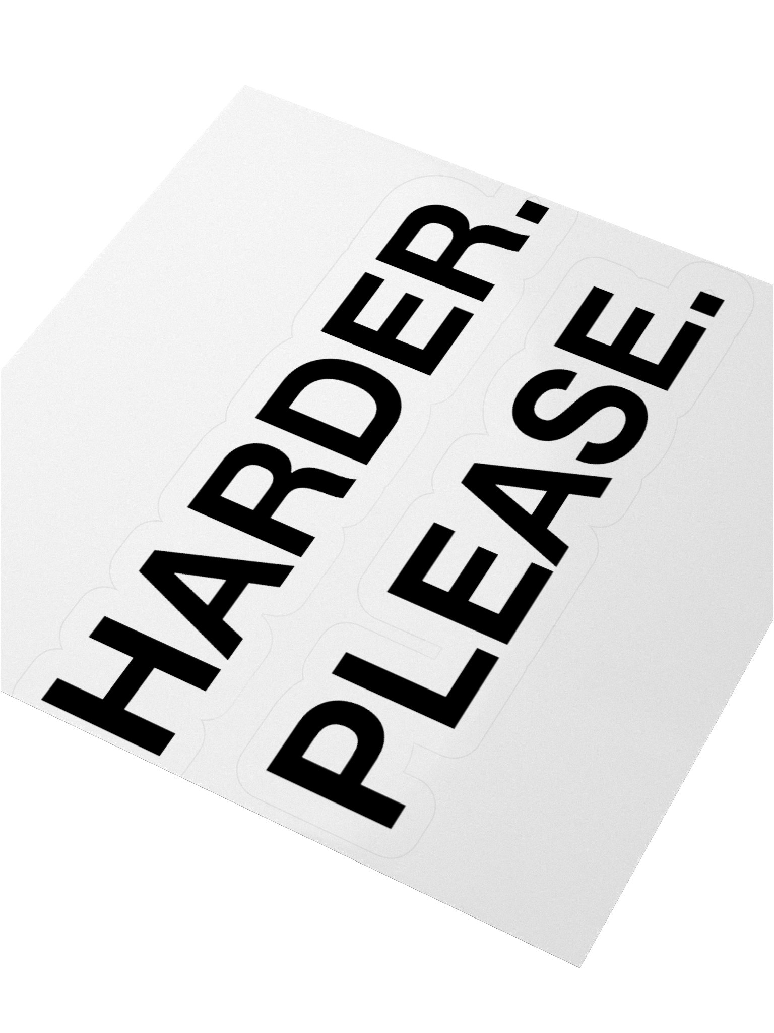 'Harder Please' Sticker product image (7)