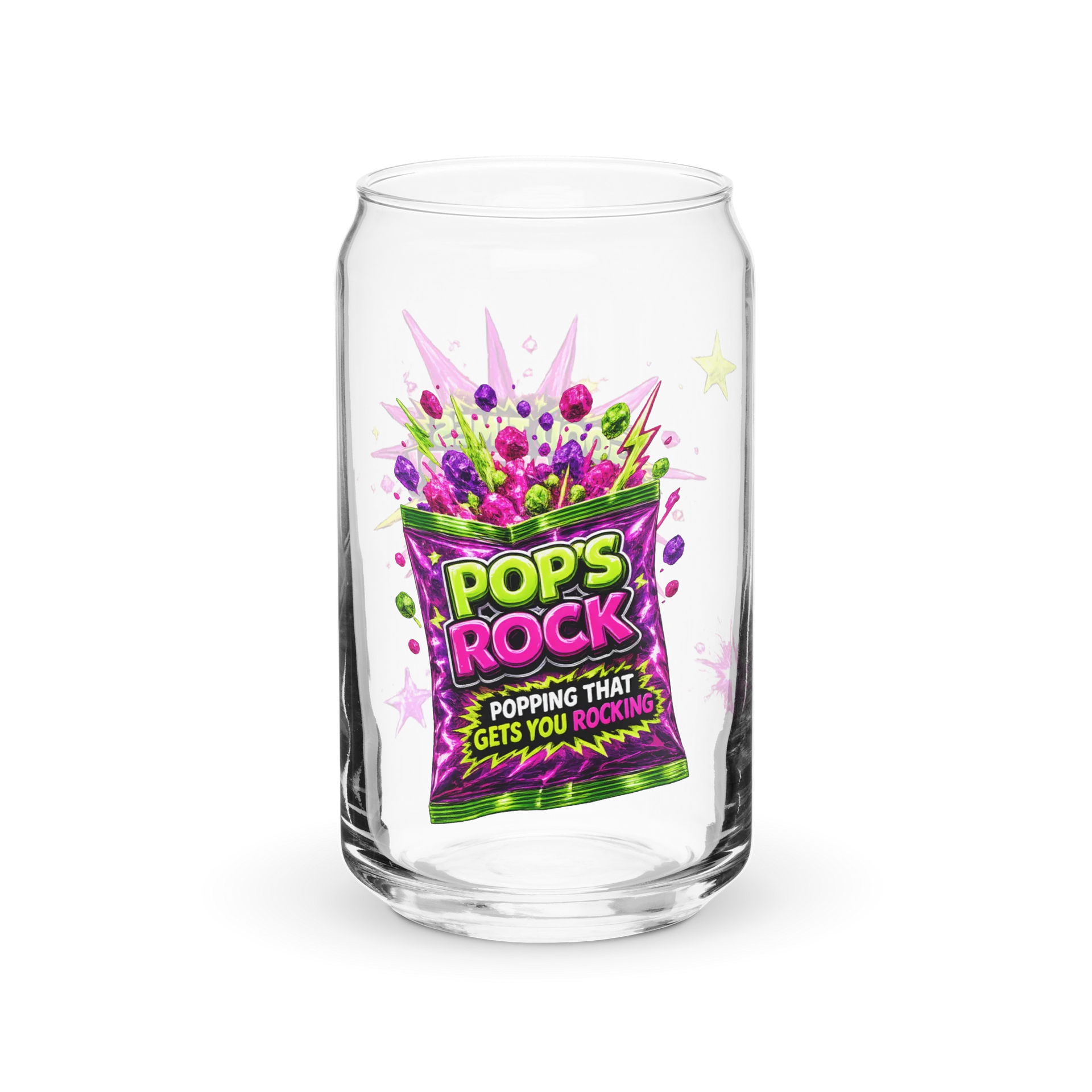 ''Pops Rock'' Can-Shaped Glass. product image (1)