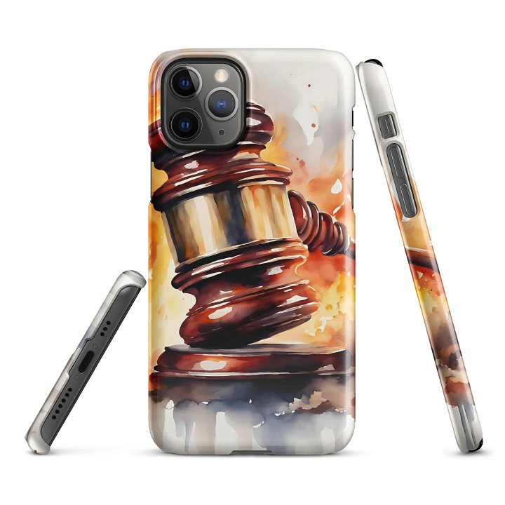 Fiery Justice Gavel iPhone® Snap Case product image (3)