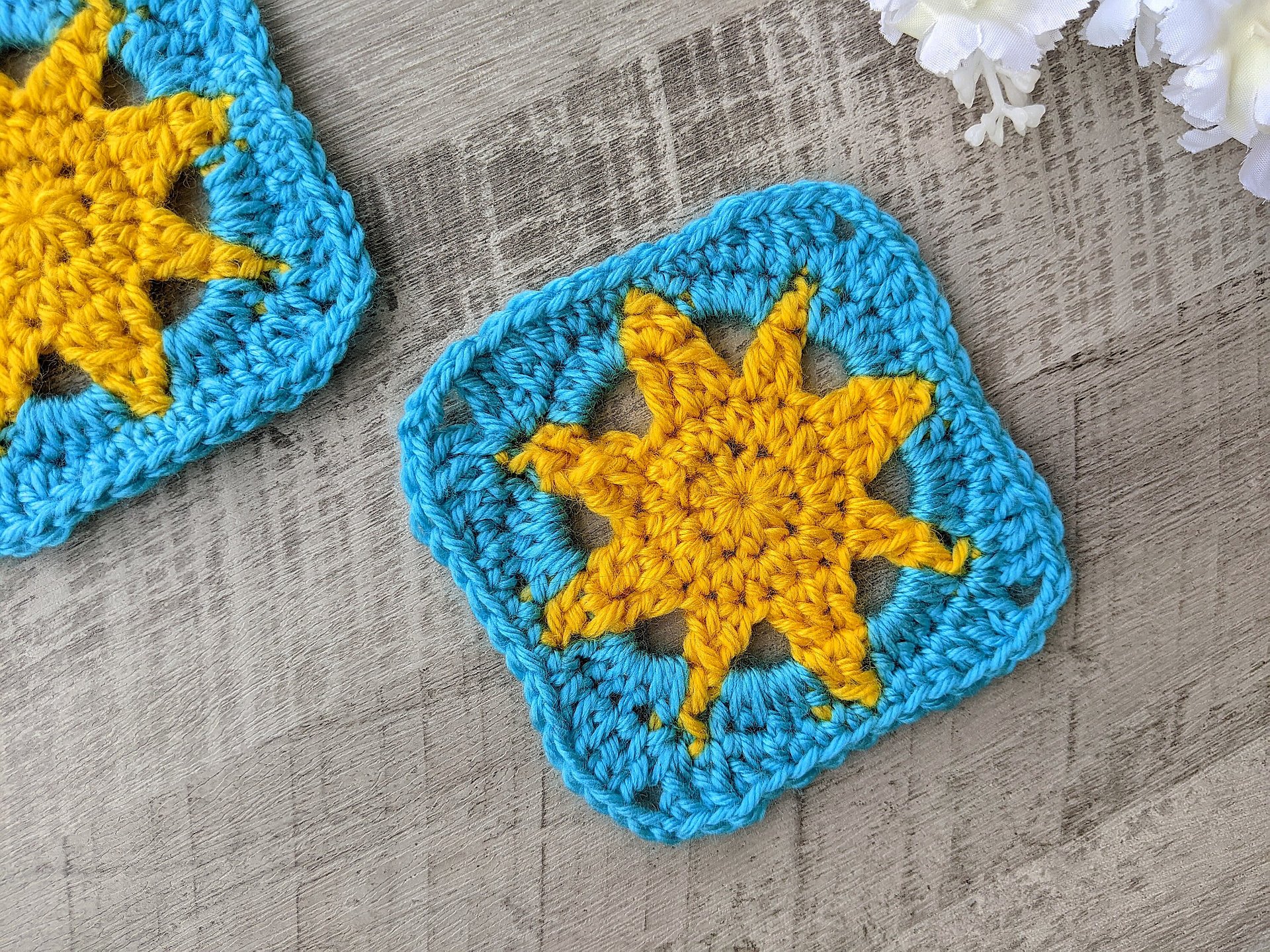 Crochet Sun Granny Square Pattern product image (3)