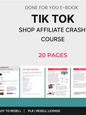 Tik Tok Shop Affiliate Course EBook product image (1)
