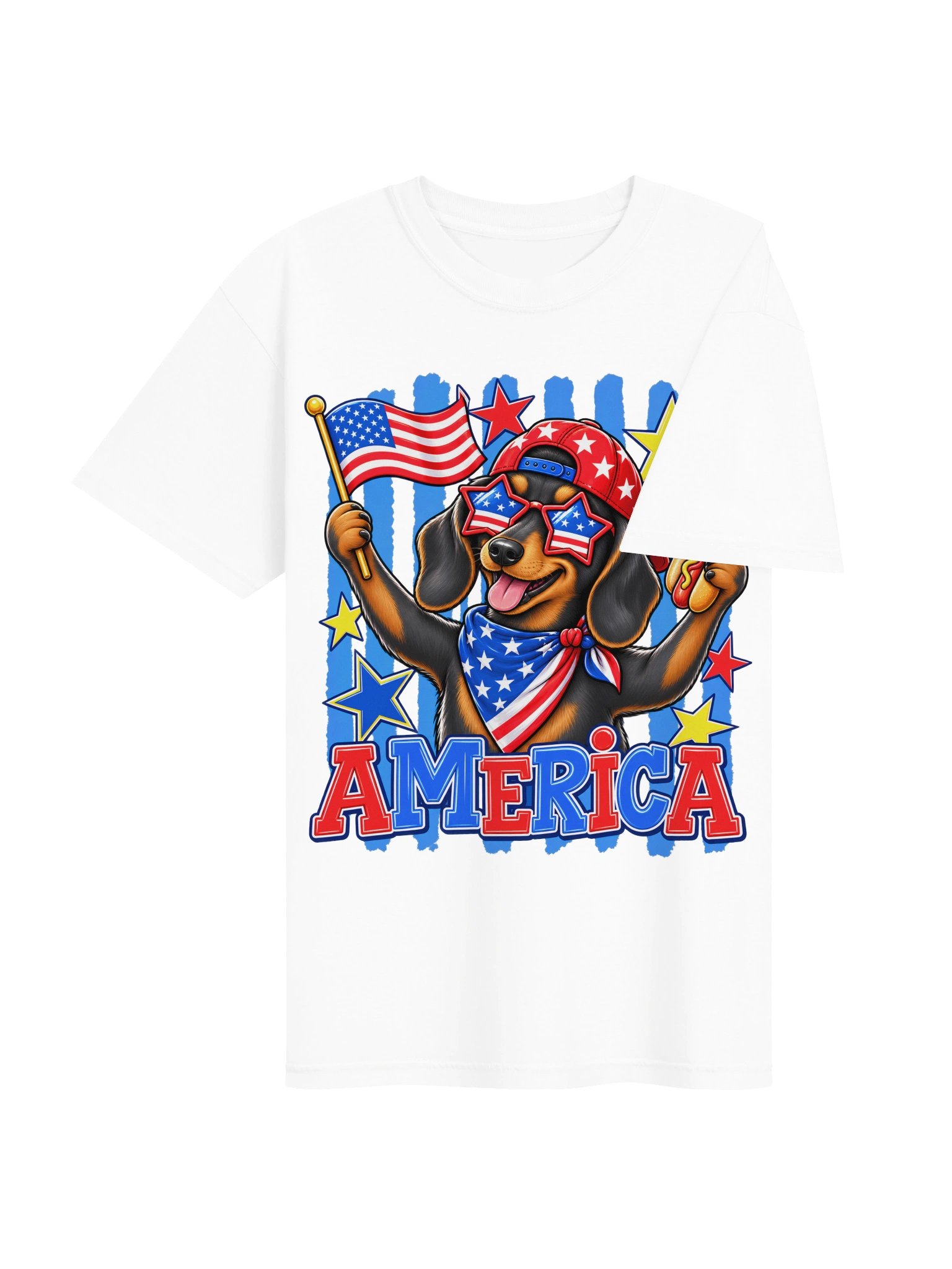 Stars Stripes & Dachshunds Tee product image (4)