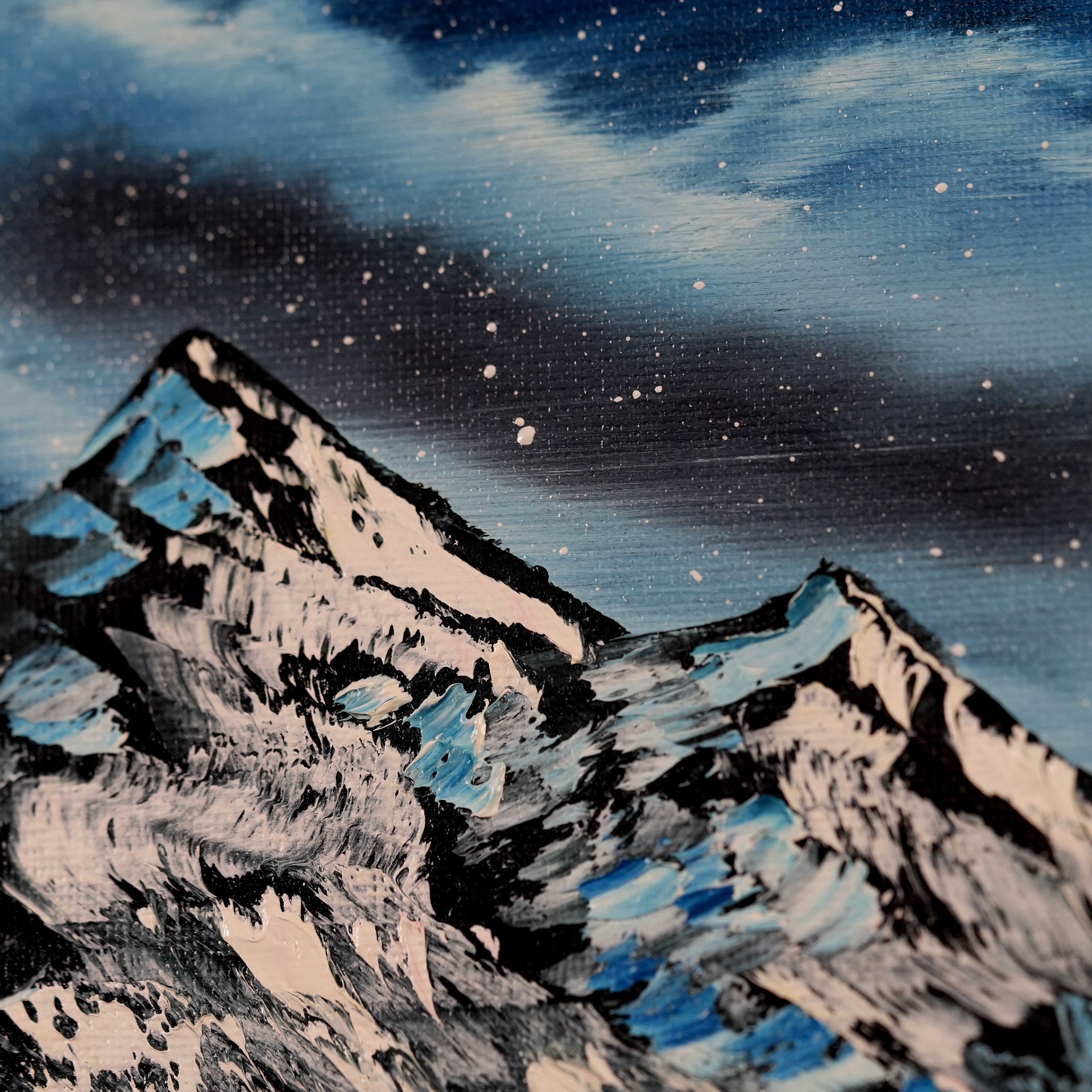 The Mountains Galaxy (Original) 12x12 Canvas product image (2)