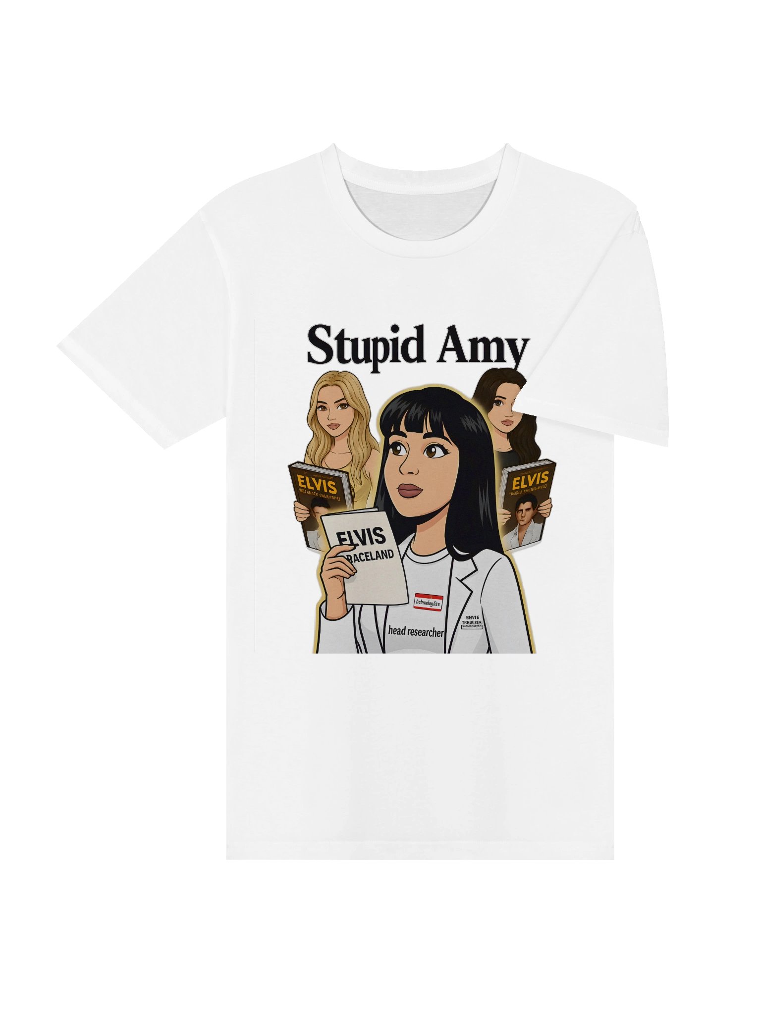 Stupid Amy Stage Unisex Tee-White product image (4)
