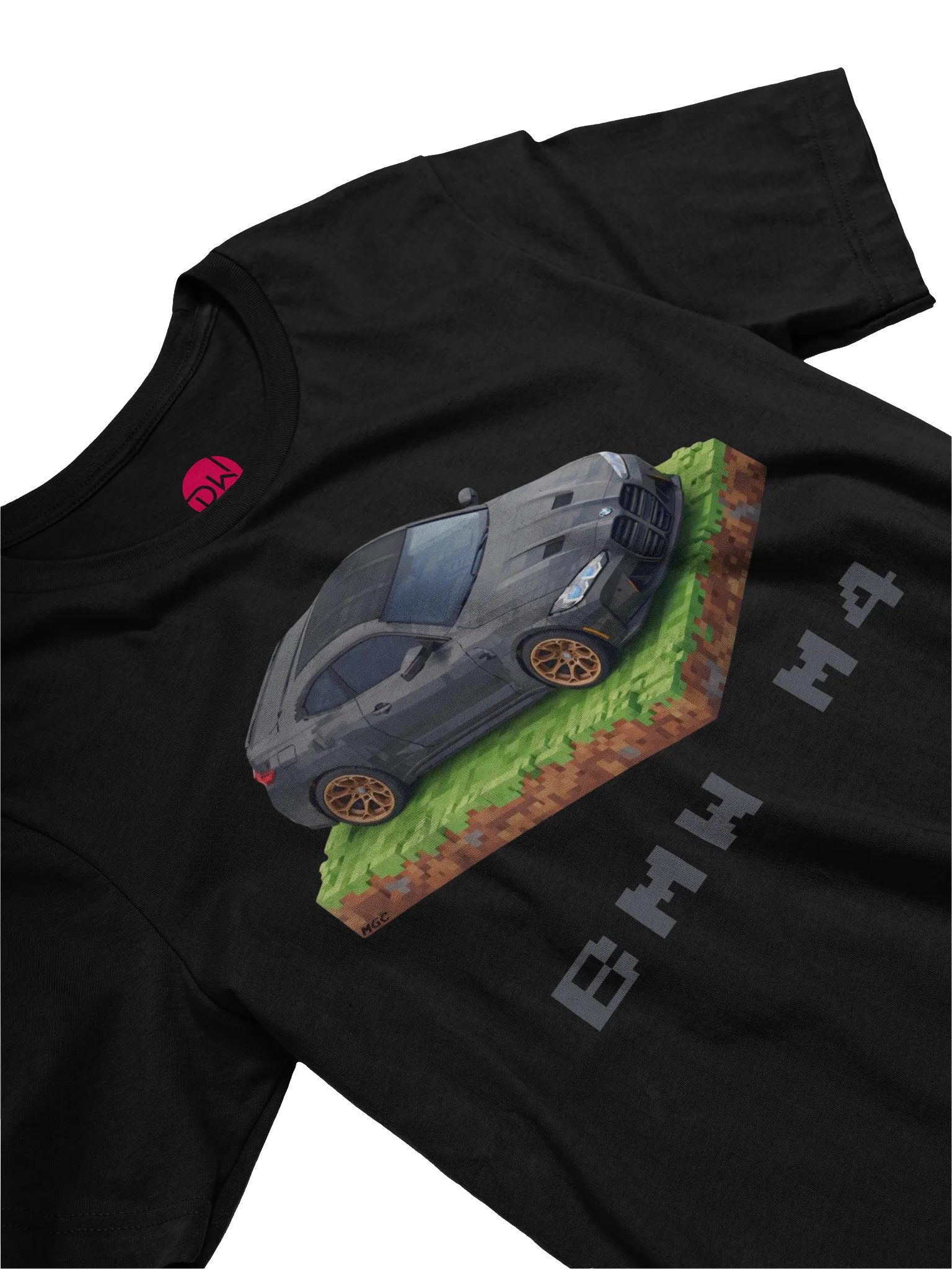Black BMW M4 Shirt (Pixel, Retro, Minecraft) product image (23)