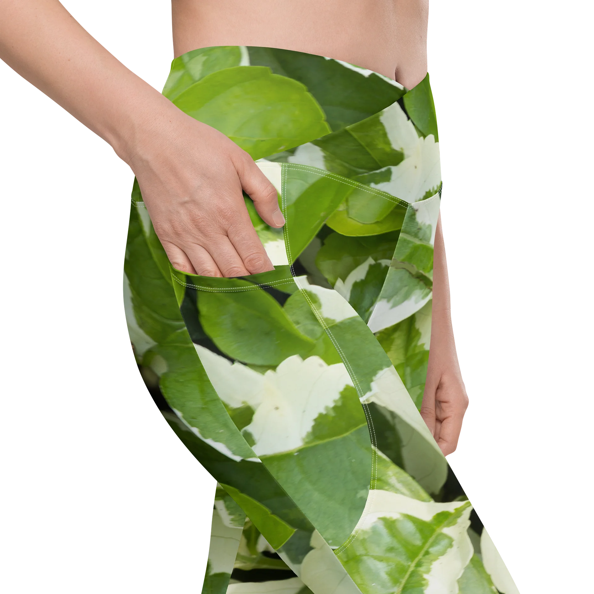 Moss & Parch All-Over Print Crossover Leggings with Pockets product image (10)