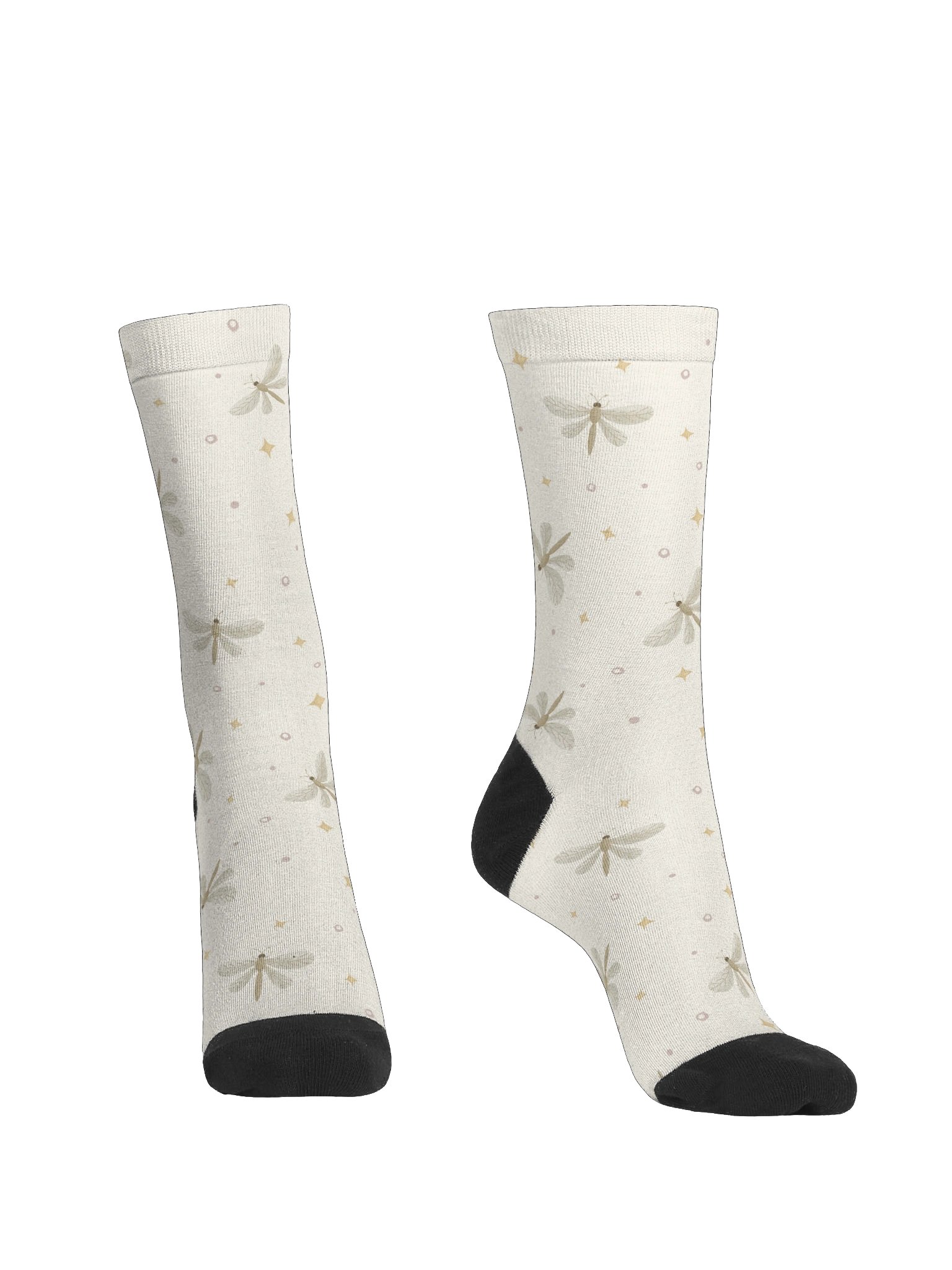 Serene Dragonflies Premium Sustainable Crew Socks product image (2)