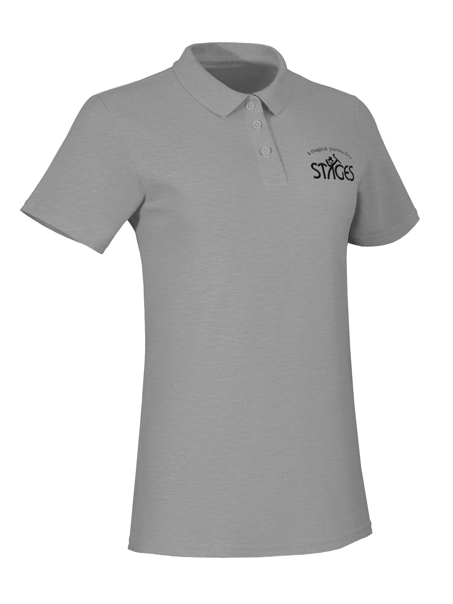 Feminine Polo - Light with Black Embroidered Stages Logo product image (8)