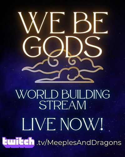 We Be Gods Episode 2 is LIVE!!

We Be Gods Episode Two is LIVE right now! Come and flesh out more of this brand new world w...