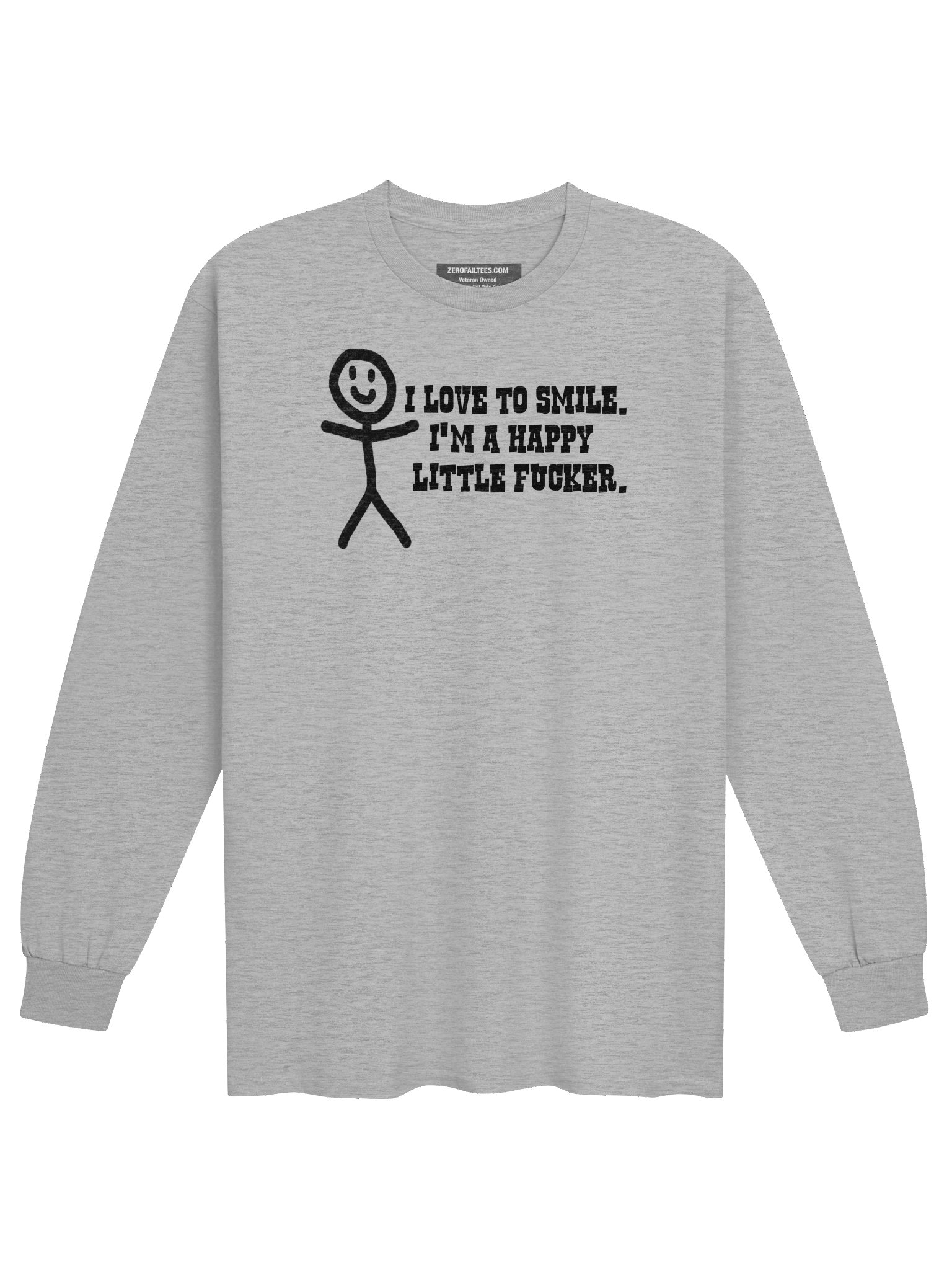 I Love To Smile Cotton Long Sleeve T-Shirt product image (2)