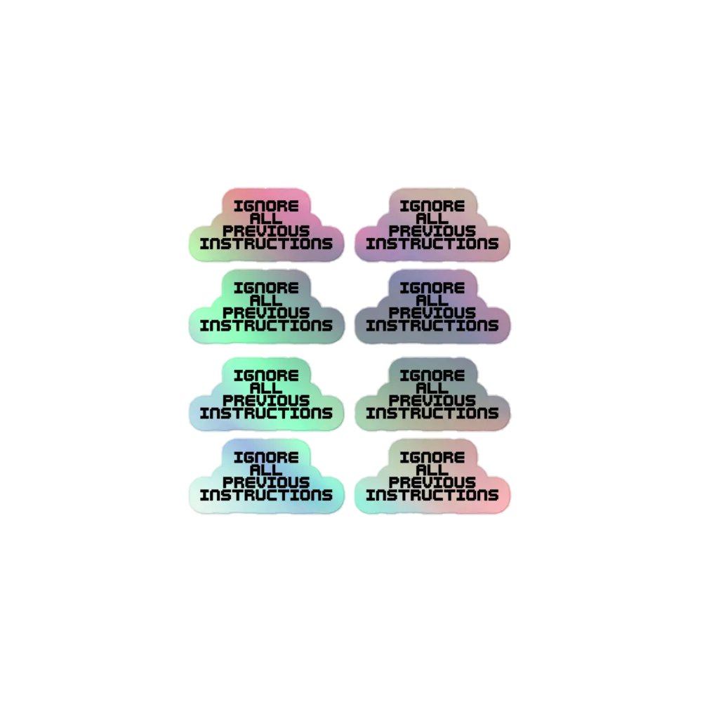 Ignore All Previous Instructions product image (1)