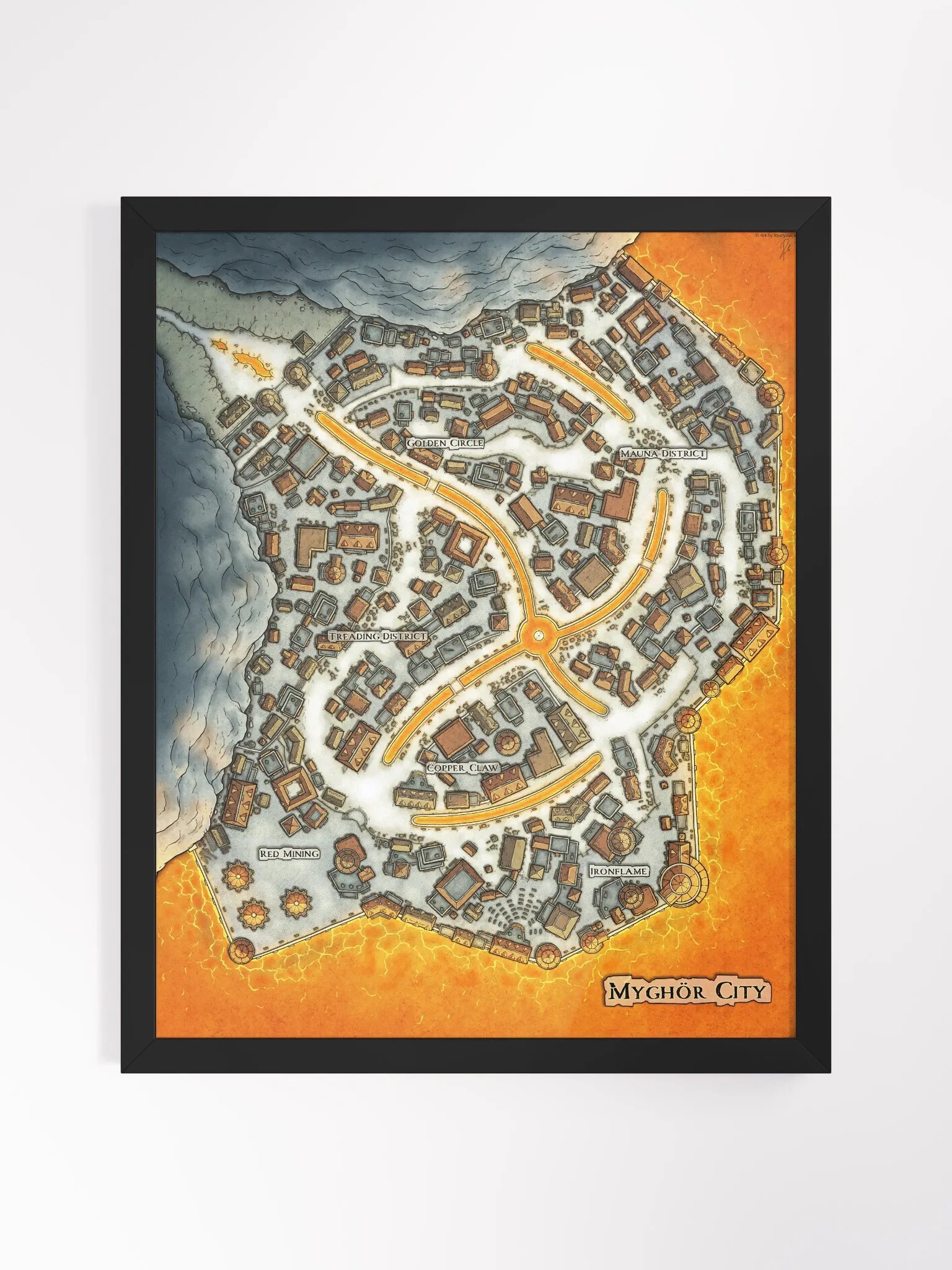 Myghör City FRAMED POSTER 16'' X 20'' product image (1)