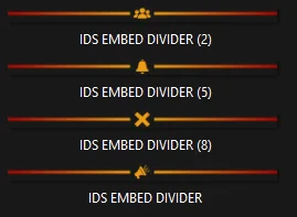 Fire Drill Embed Divider Bars product image (1)